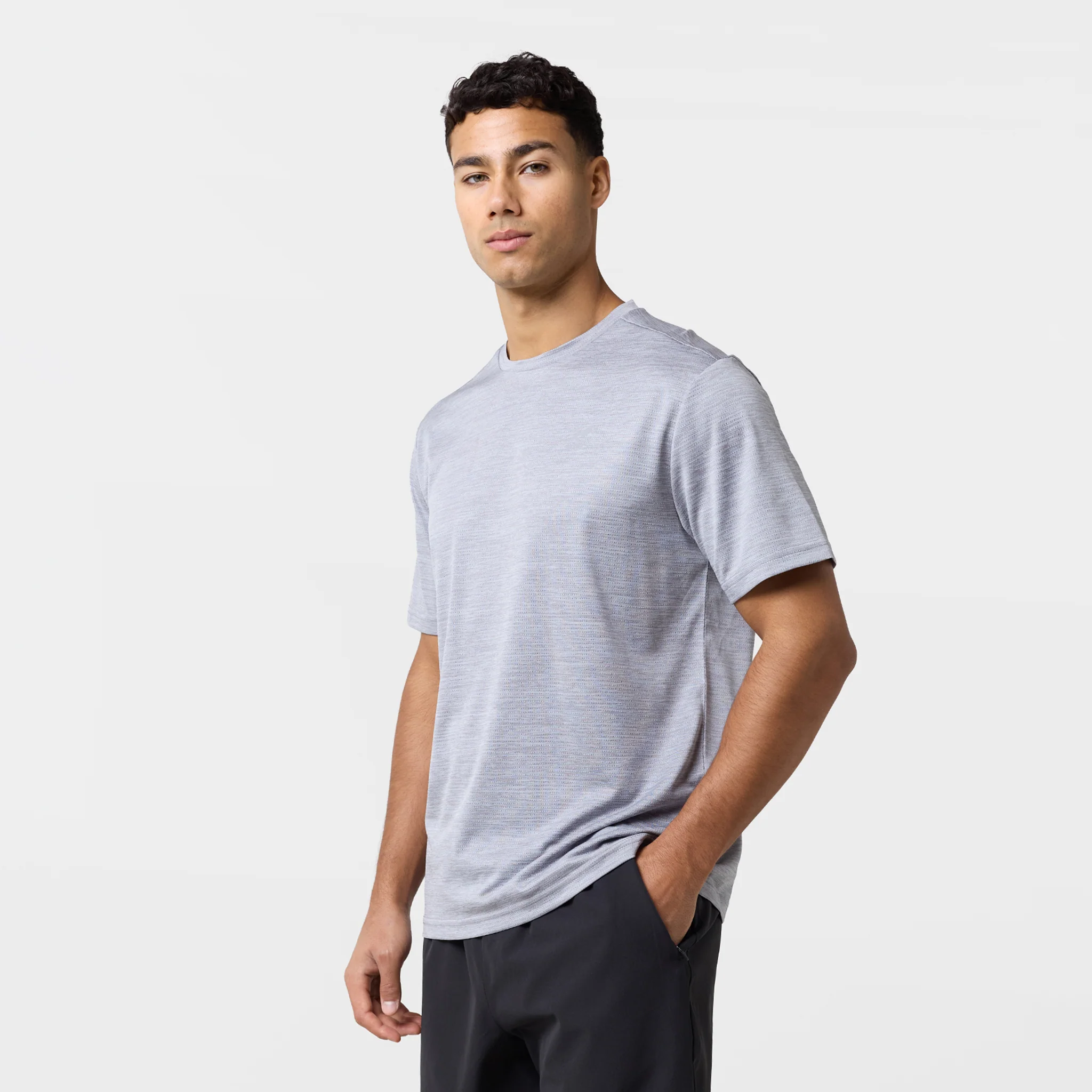 Space Dye Performance T-Shirt | Iron Grey Marl