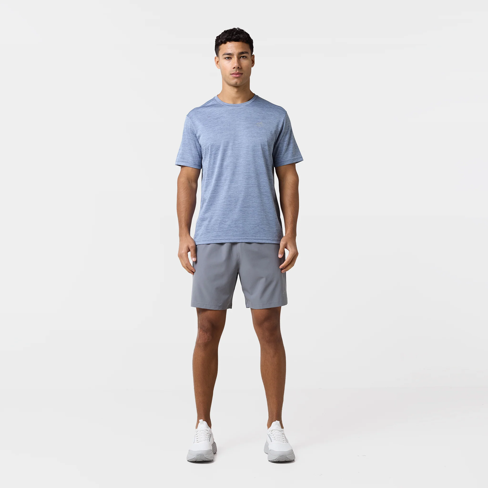 Space Dye Performance T-Shirt | Slate Blue Marl - Image 5