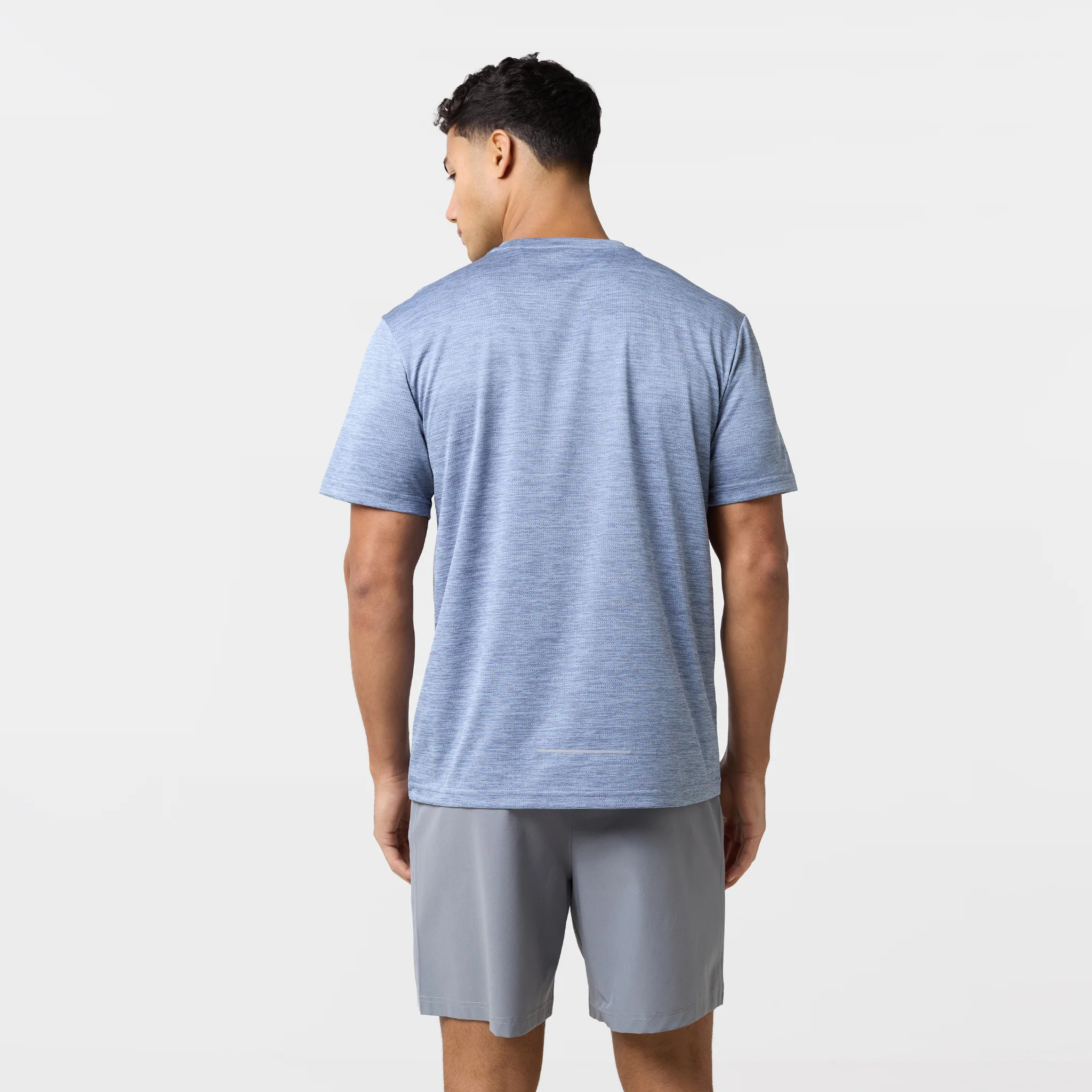 Space Dye Performance T-Shirt | Slate Blue Marl - Image 6