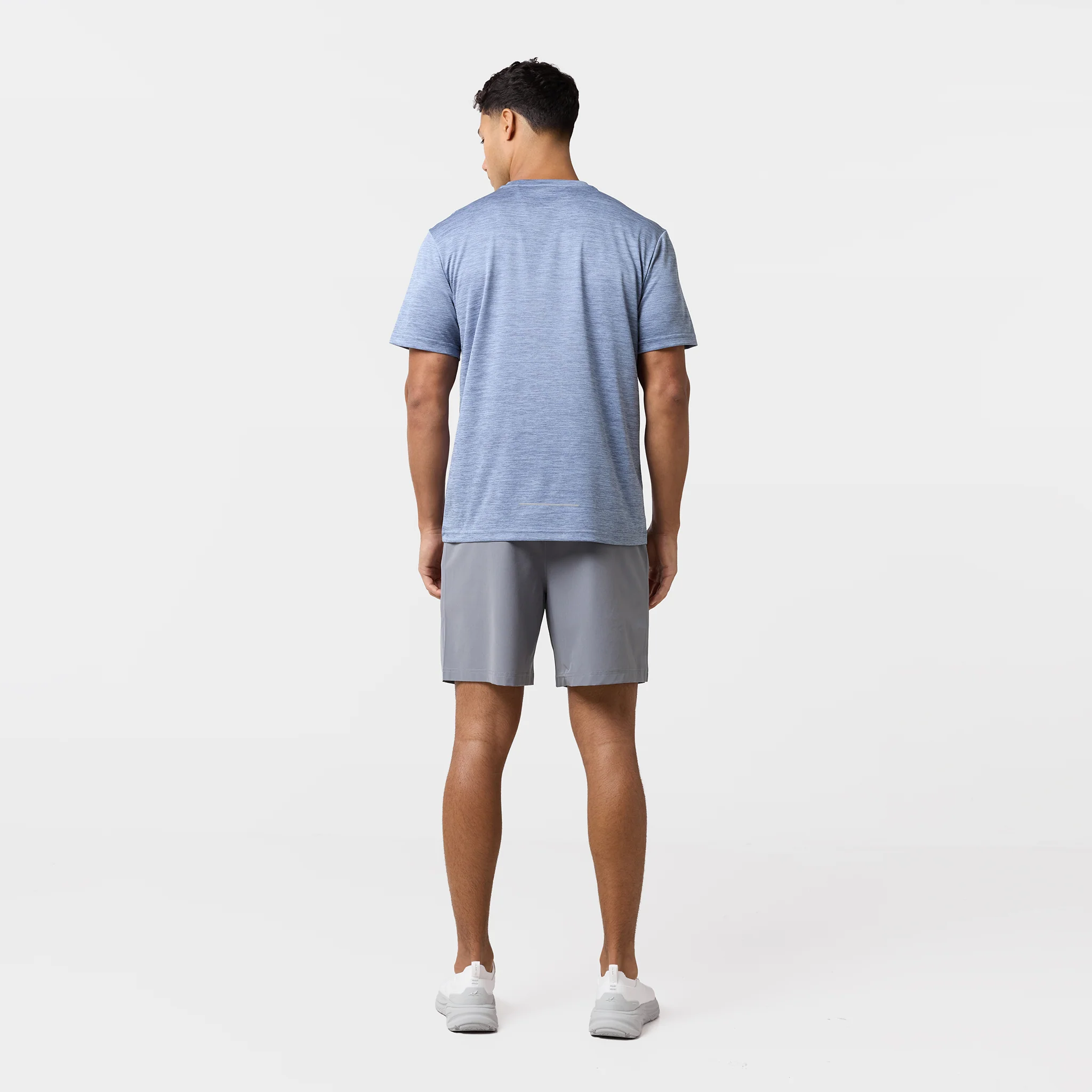 Space Dye Performance T-Shirt | Slate Blue Marl - Image 7