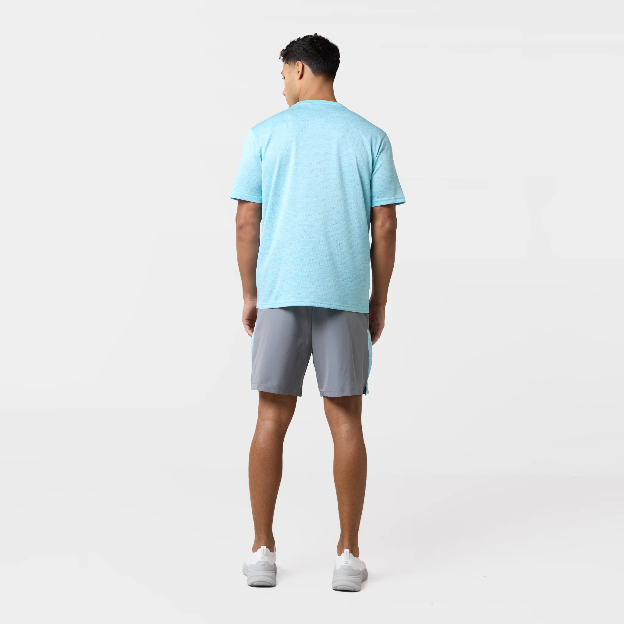 Space Dye Performance Twinset | Aqua Blue/Iron Grey - Image 12