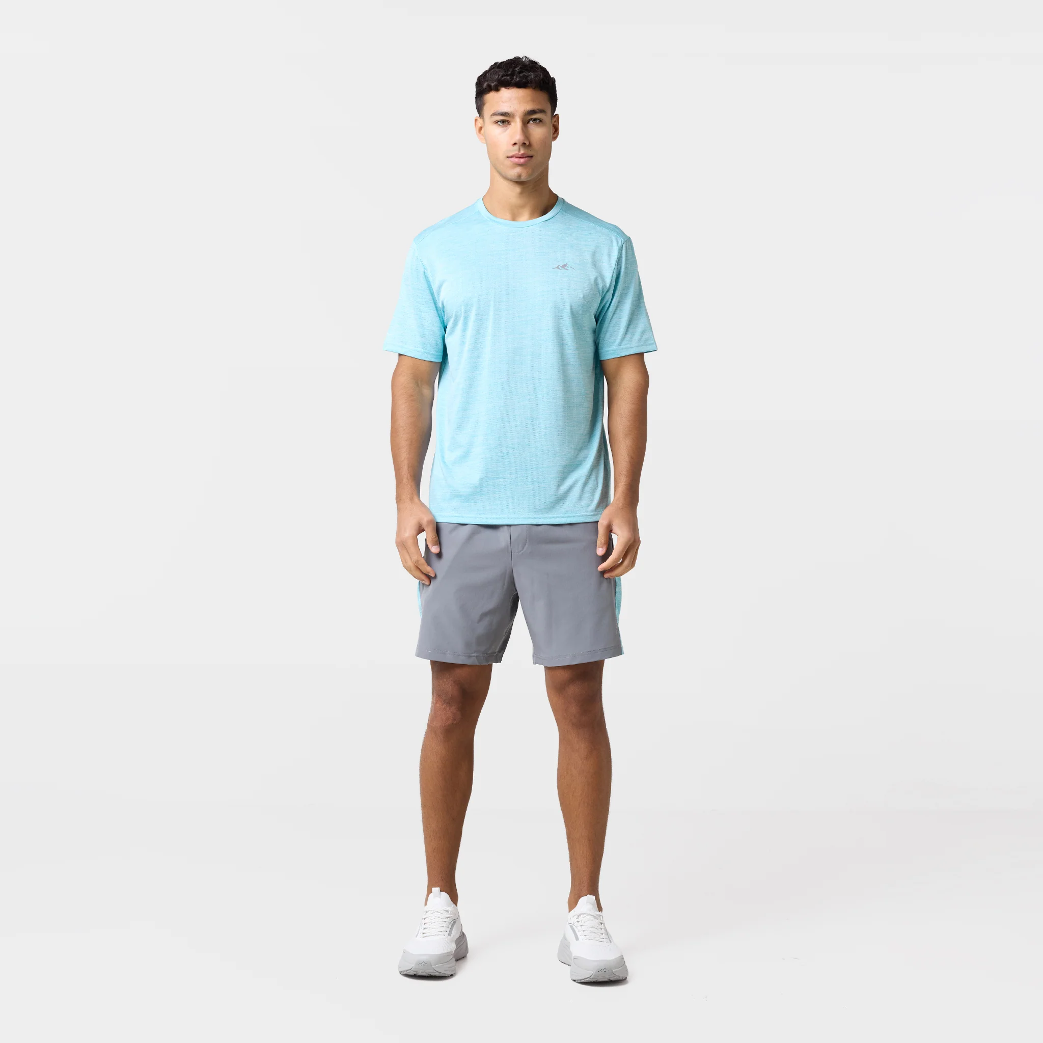 Space Dye Performance Twinset | Aqua Blue/Iron Grey - Image 7