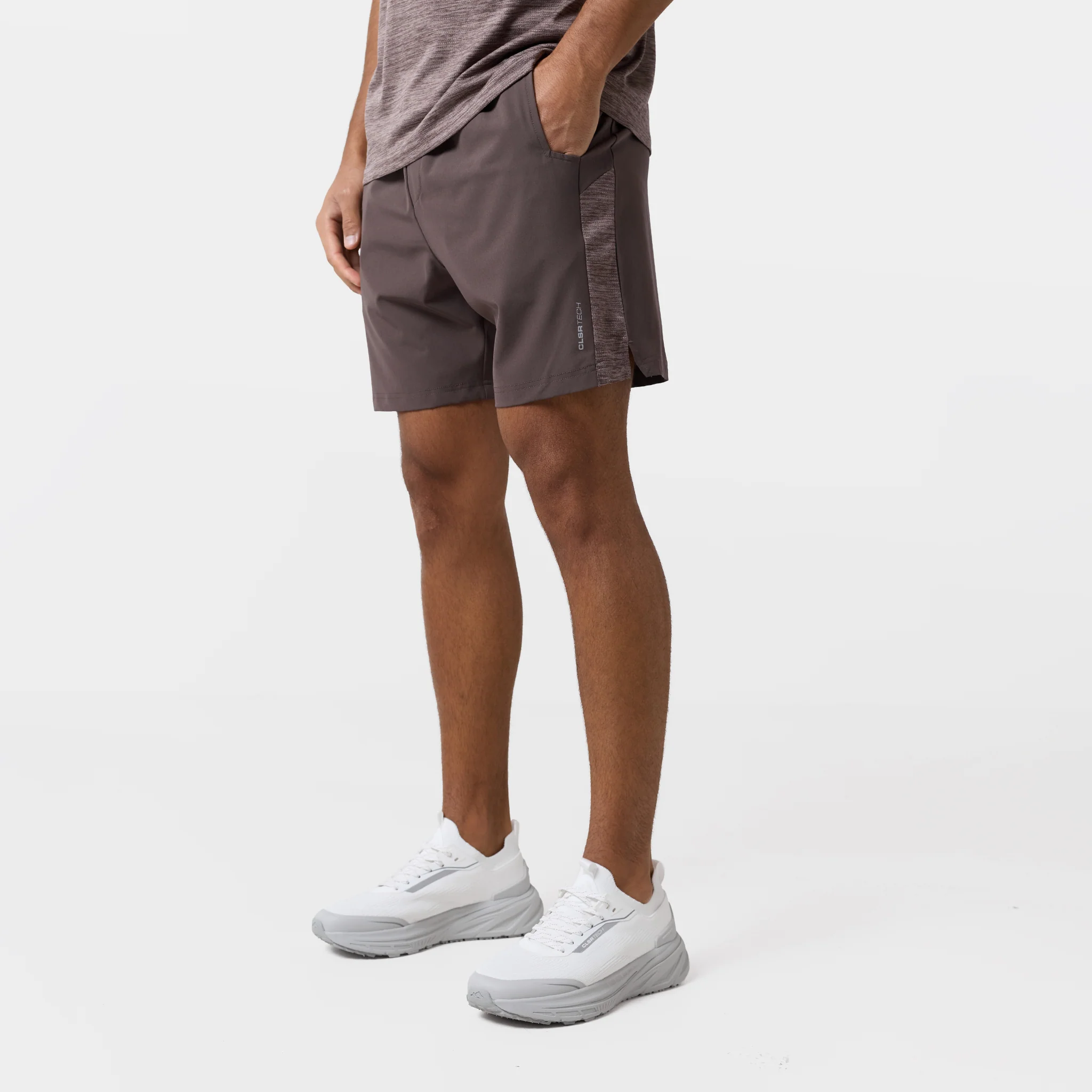 Space Dye Performance Twinset | Brown - Image 4
