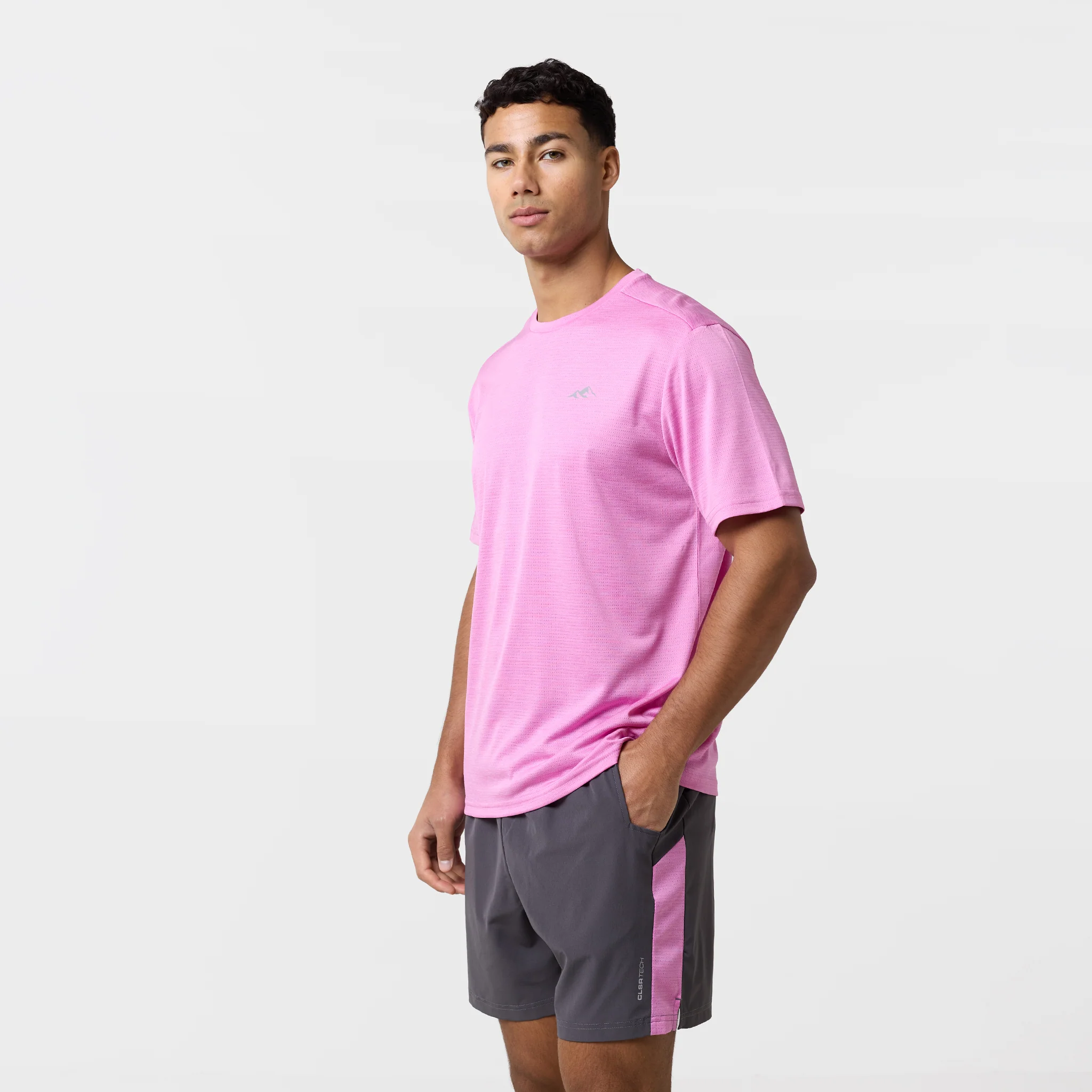 Space Dye Performance Twinset | Vibrant Pink/Charcoal