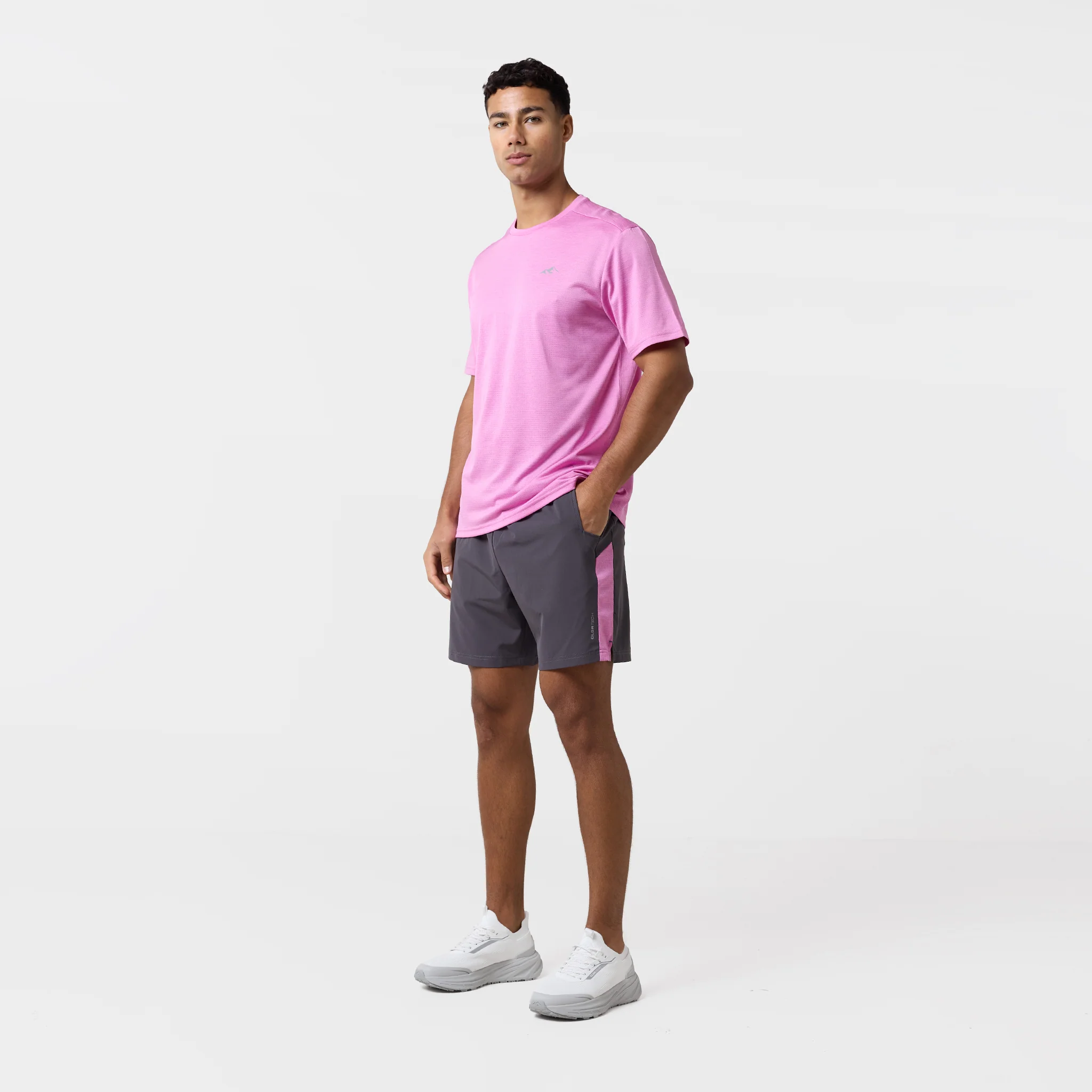 Space Dye Performance Twinset | Vibrant Pink/Charcoal - Image 3