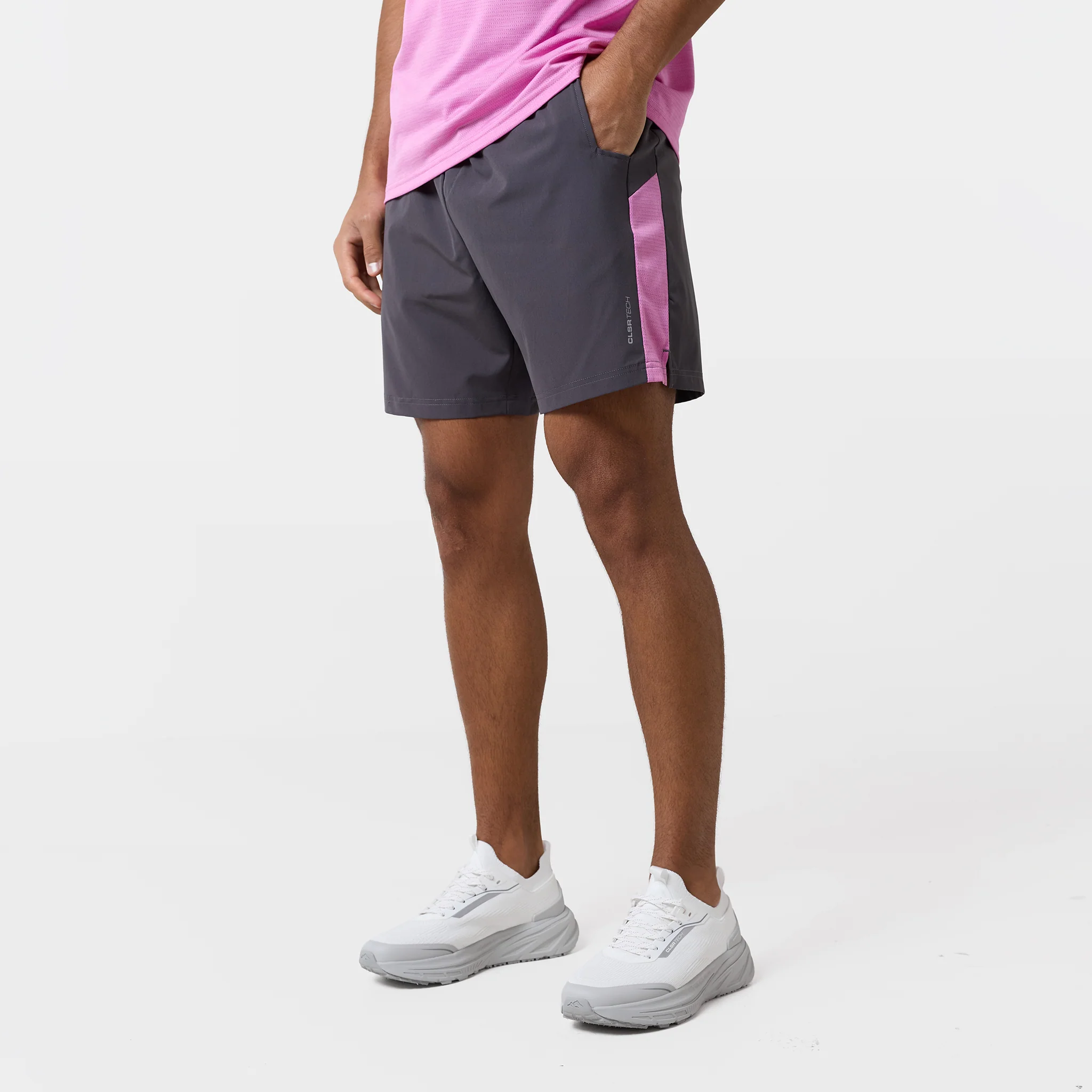 Space Dye Performance Twinset | Vibrant Pink/Charcoal - Image 5