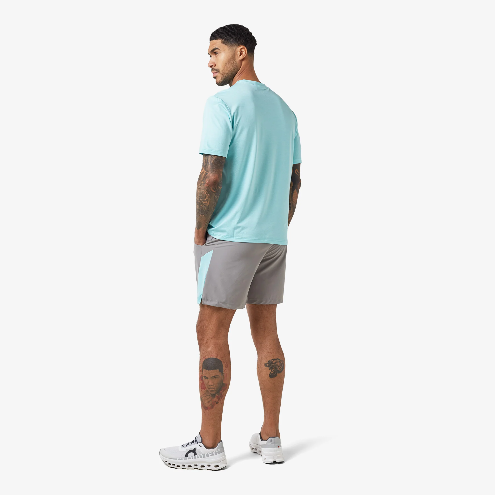 Space Dye Training Twinset | Aqua - Image 8