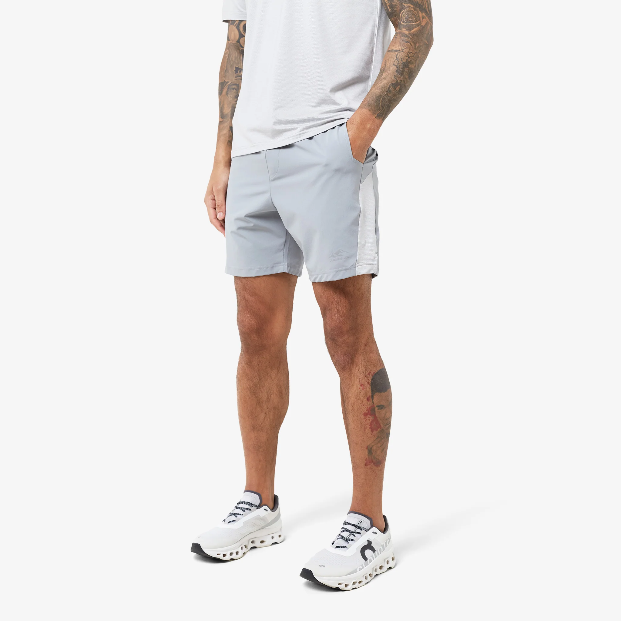 Space Dye Training Twinset | Ice Grey - Image 4