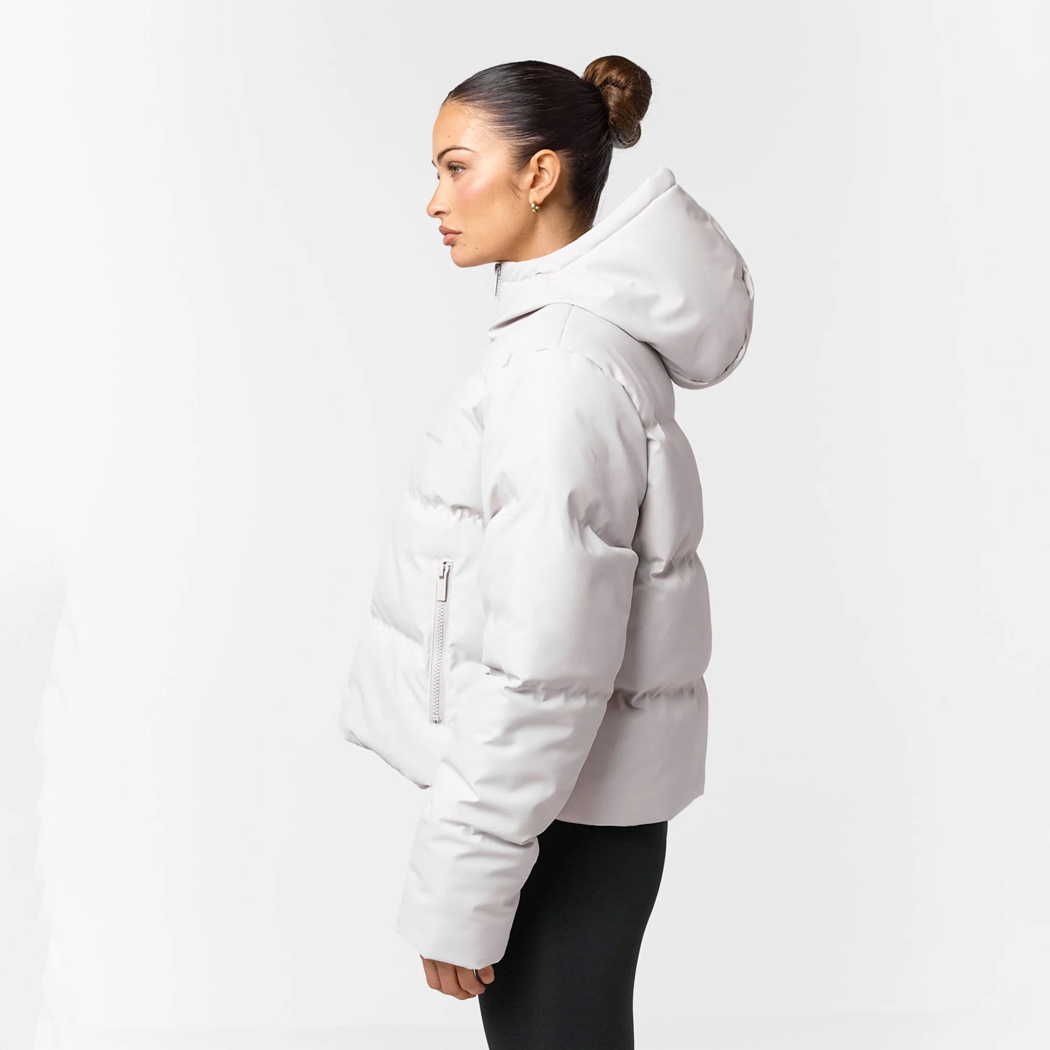 Storm Cuff Puffer | Stone - Image 7