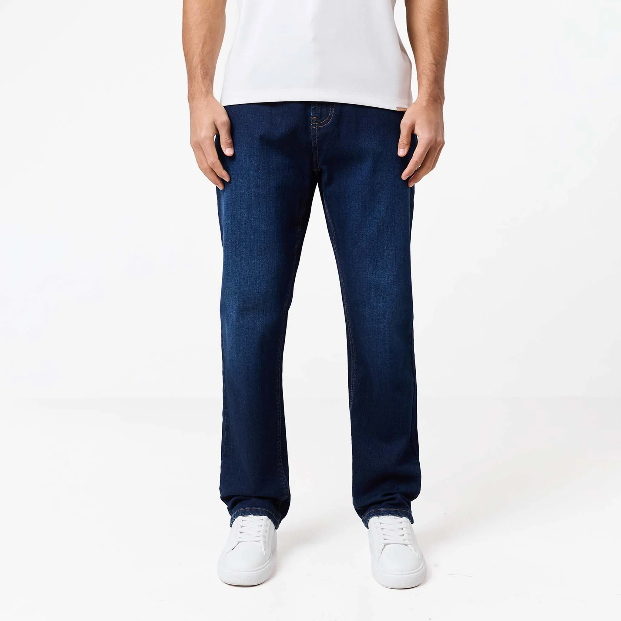 Straight Leg Denim Jean | Dark Blue - Image 4