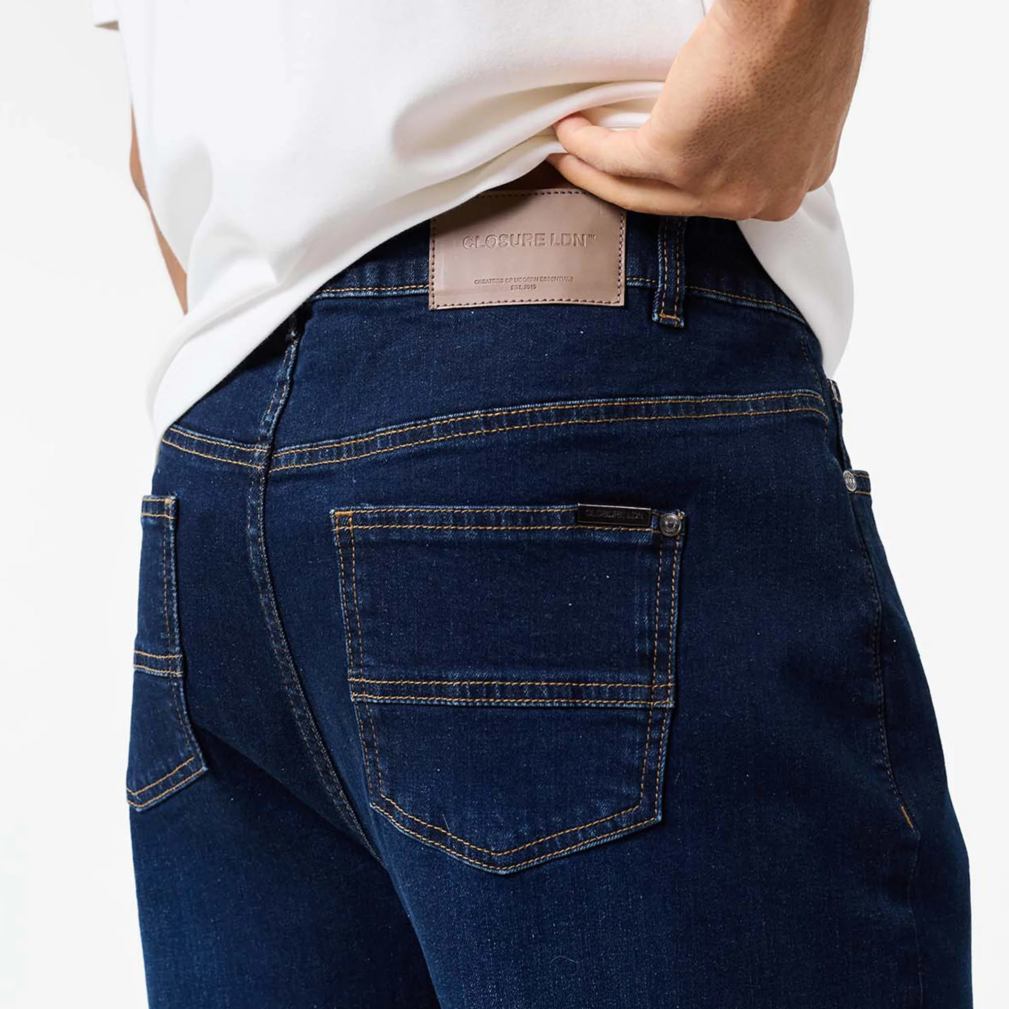 Straight Leg Denim Jean | Dark Blue - Image 6