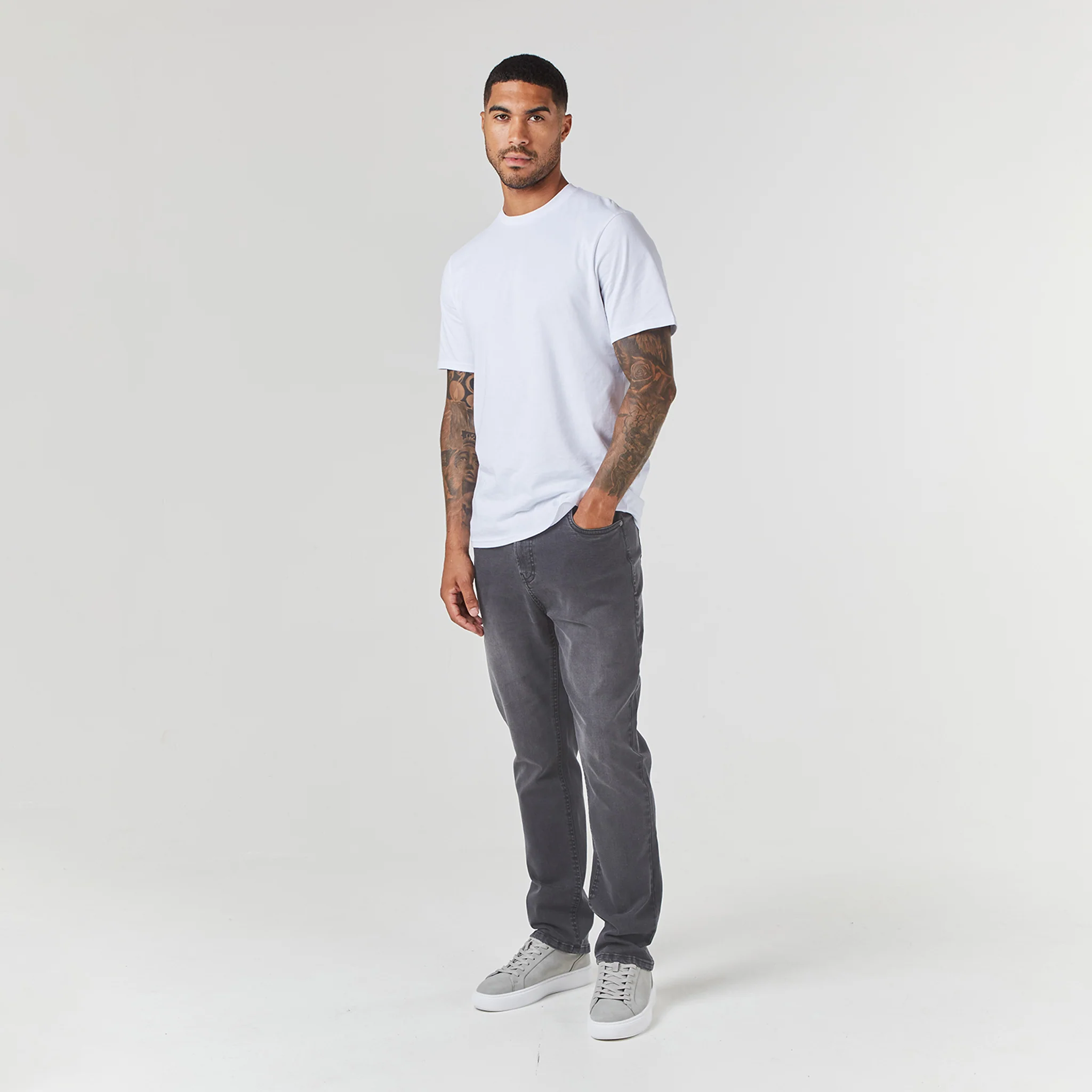 Straight Leg Denim Jean | Grey Wash - Image 5