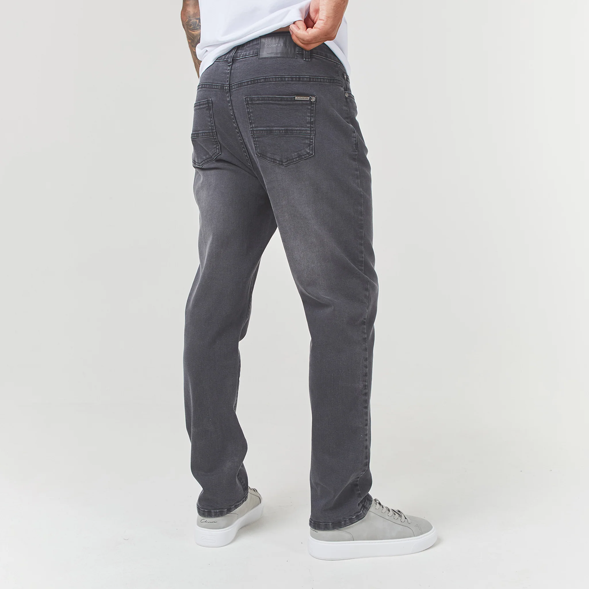 Straight Leg Denim Jean | Grey Wash - Image 6