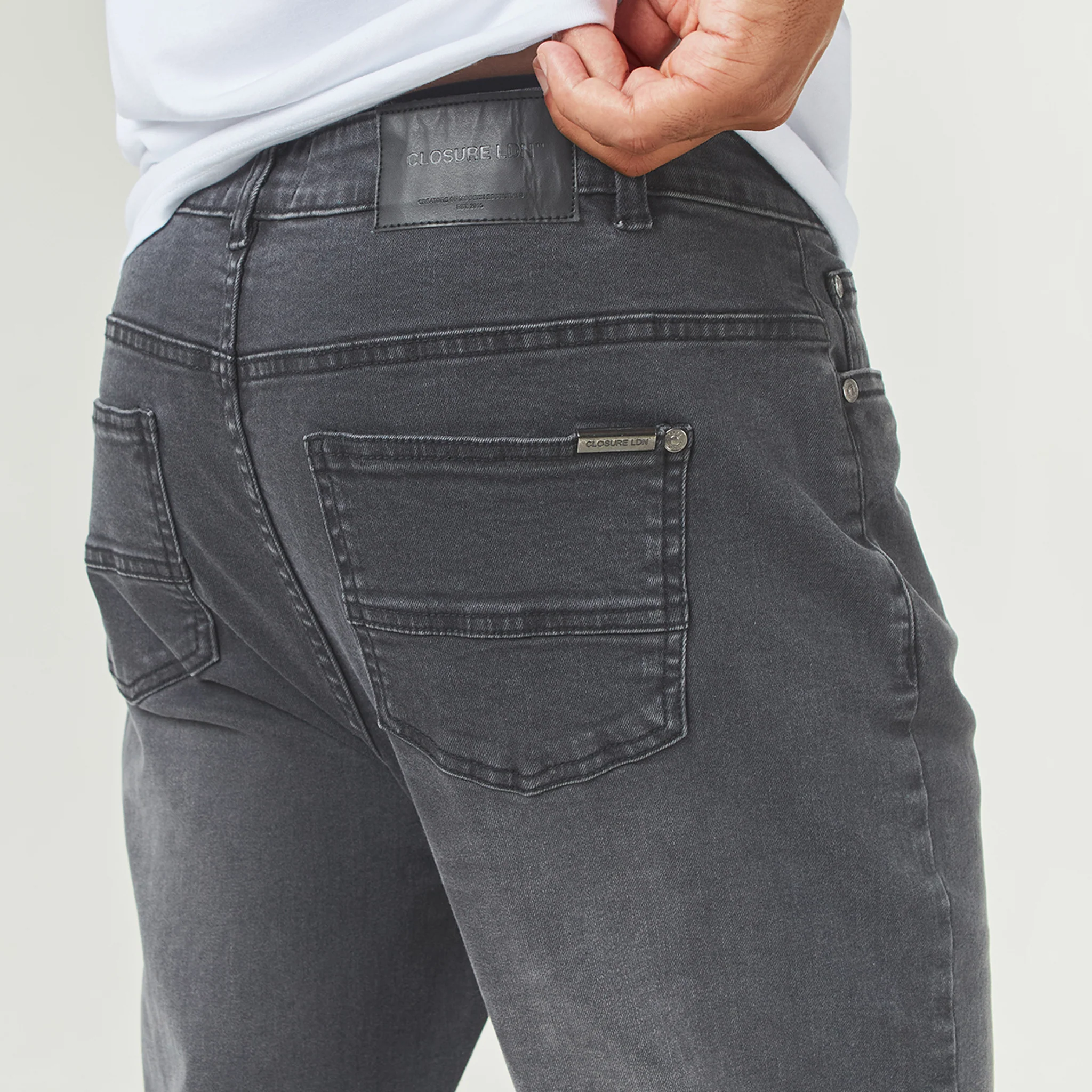 Straight Leg Denim Jean | Grey Wash - Image 7