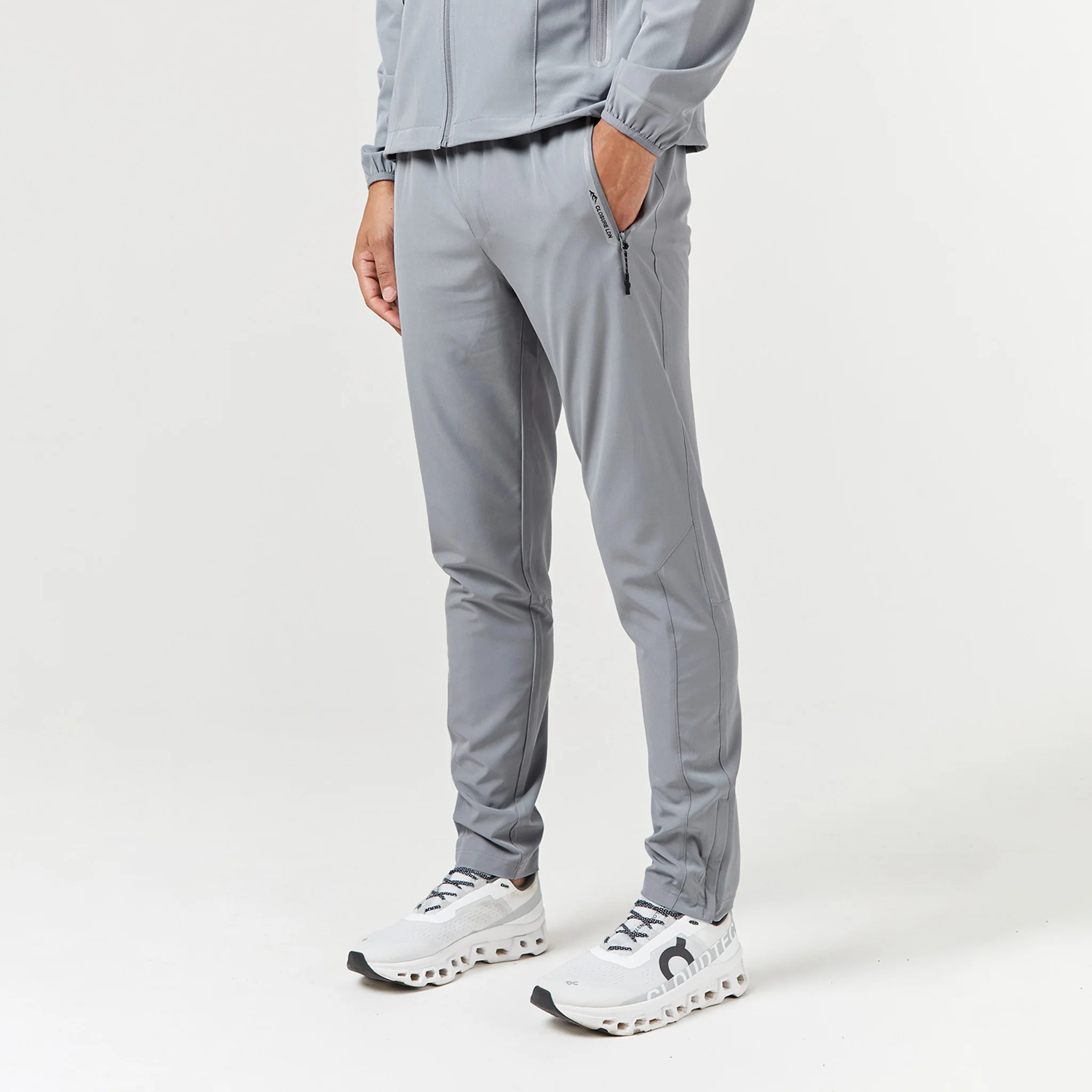 Tech Pocket Tracksuit | Mid Grey - Image 3