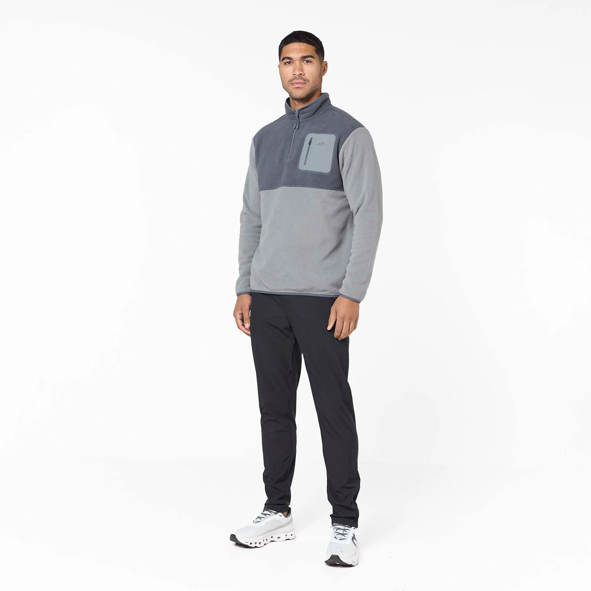 Tech Polar Fleece 1/4 Zip | Charcoal/Mid Grey - Image 3