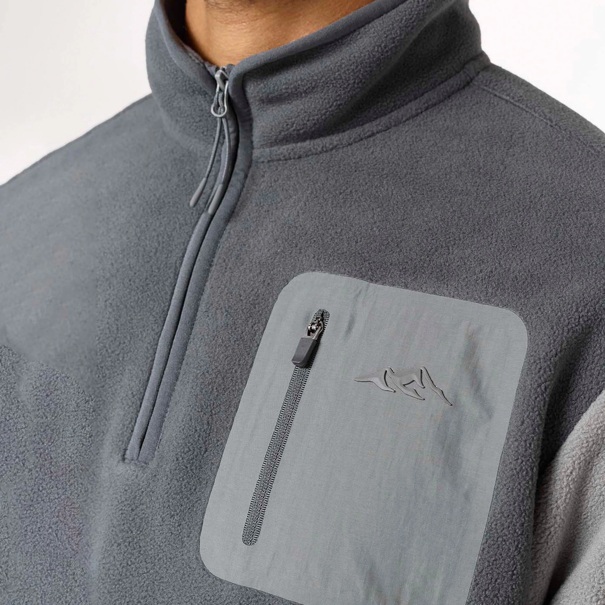 Tech Polar Fleece 1/4 Zip | Charcoal/Mid Grey - Image 4