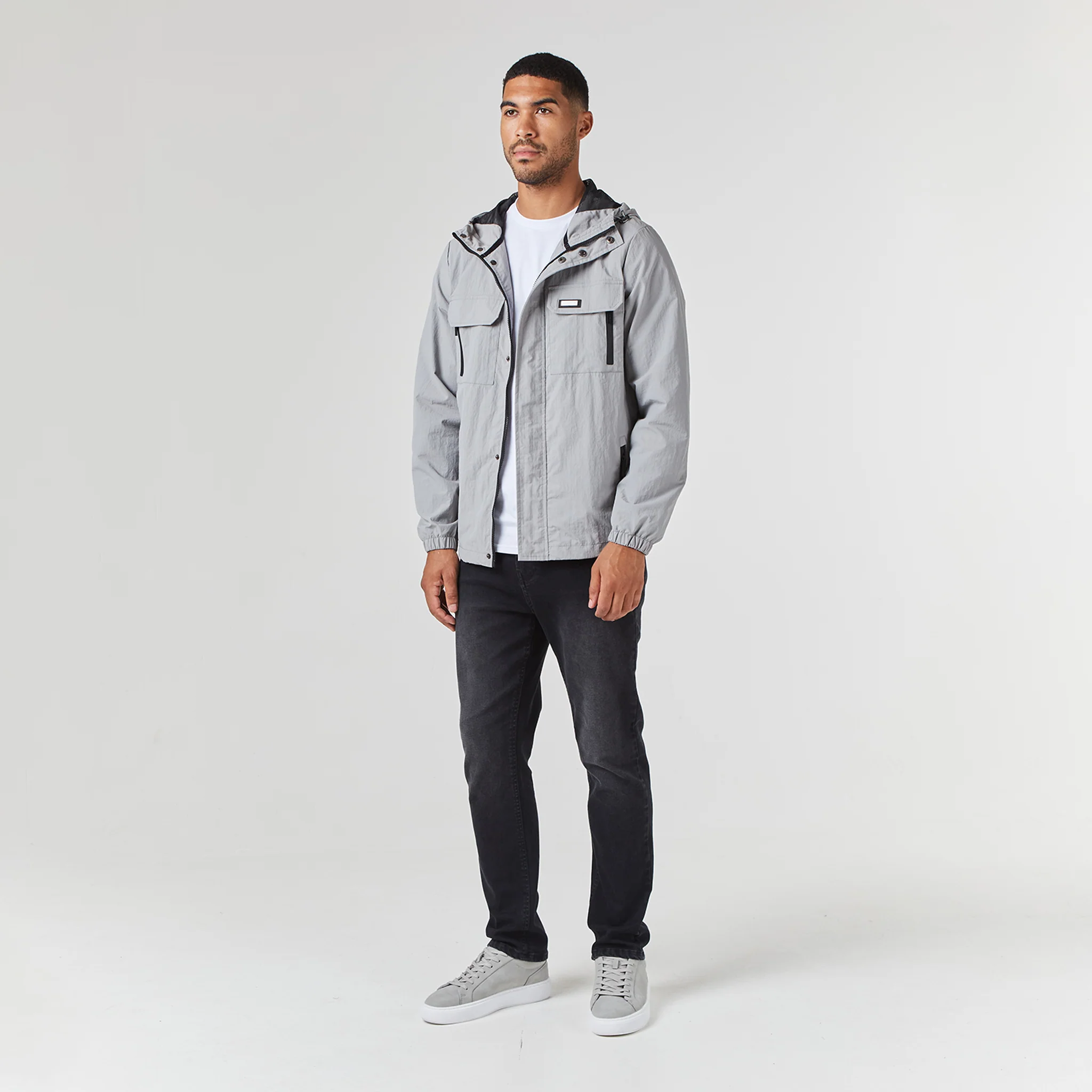 Tech Utility Jacket | Ice Grey - Image 10