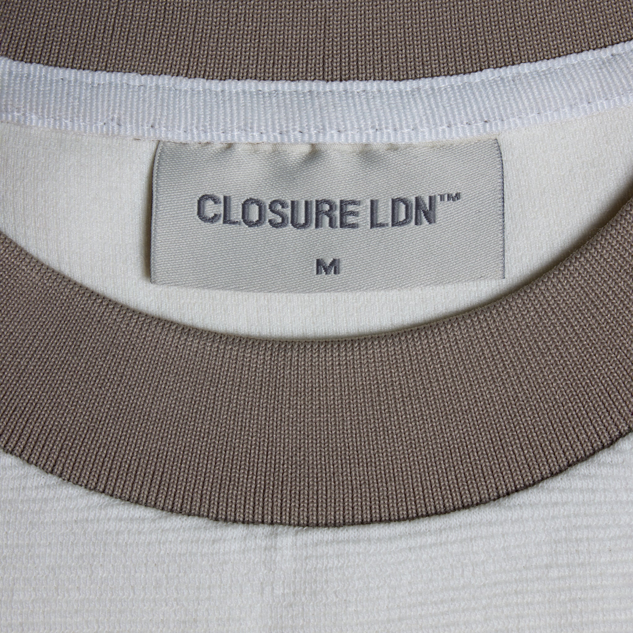 Textured Icon T-Shirt | Ecru - Image 7