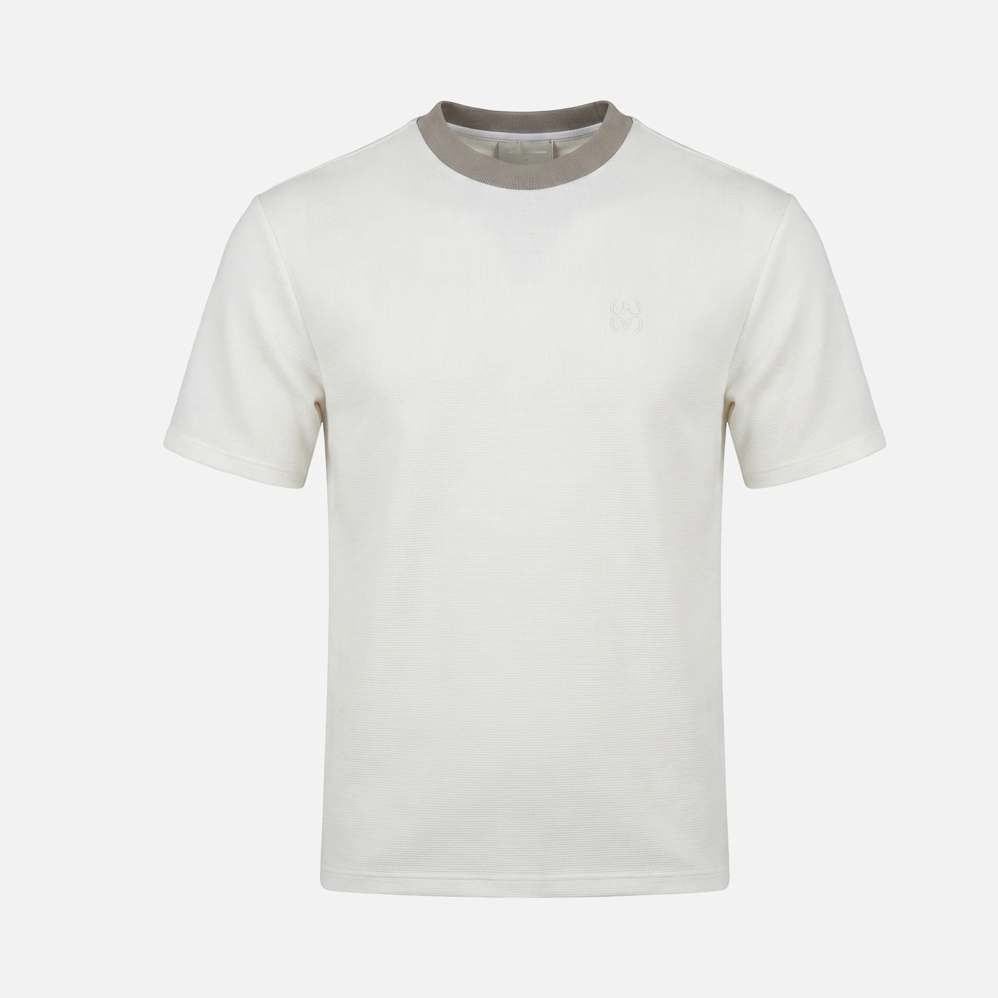 Textured Icon T-Shirt | Ecru - Image 9