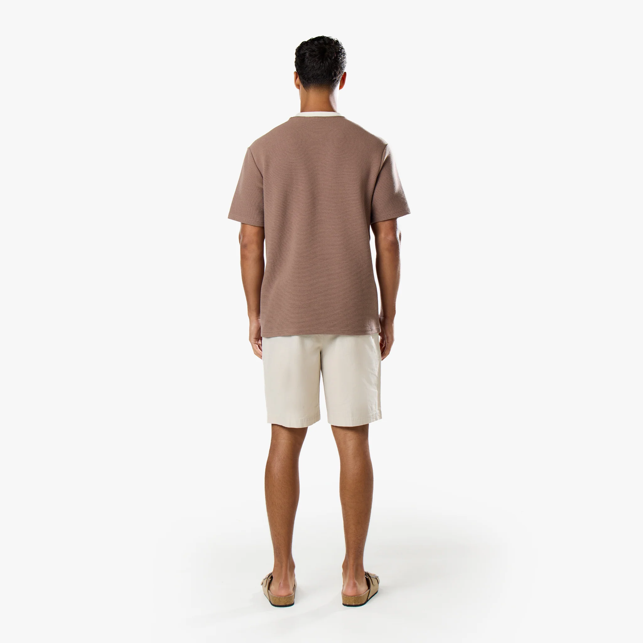 Textured Icon T-Shirt | Warm Brown - Image 10