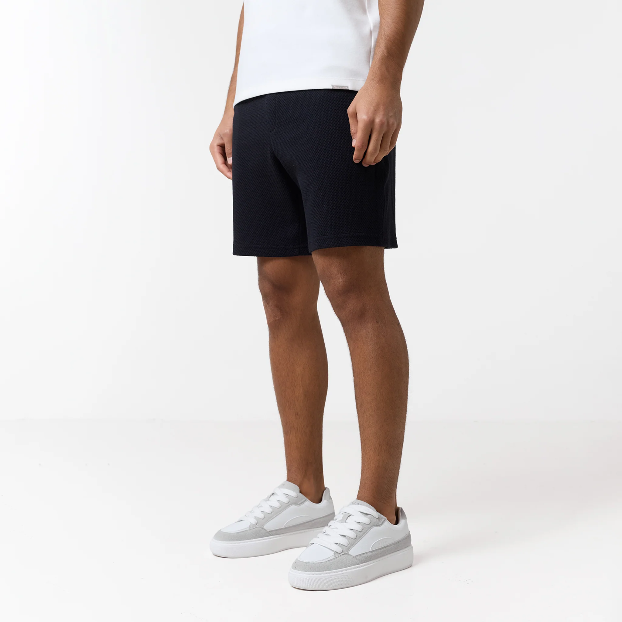 Textured Shorts | Black - Image 4