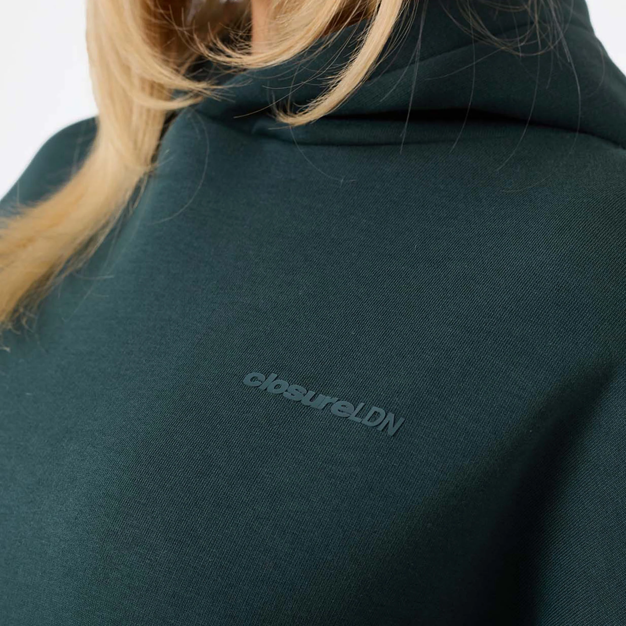 Tonal Core Logo Hoodie | Pine Green - Image 3