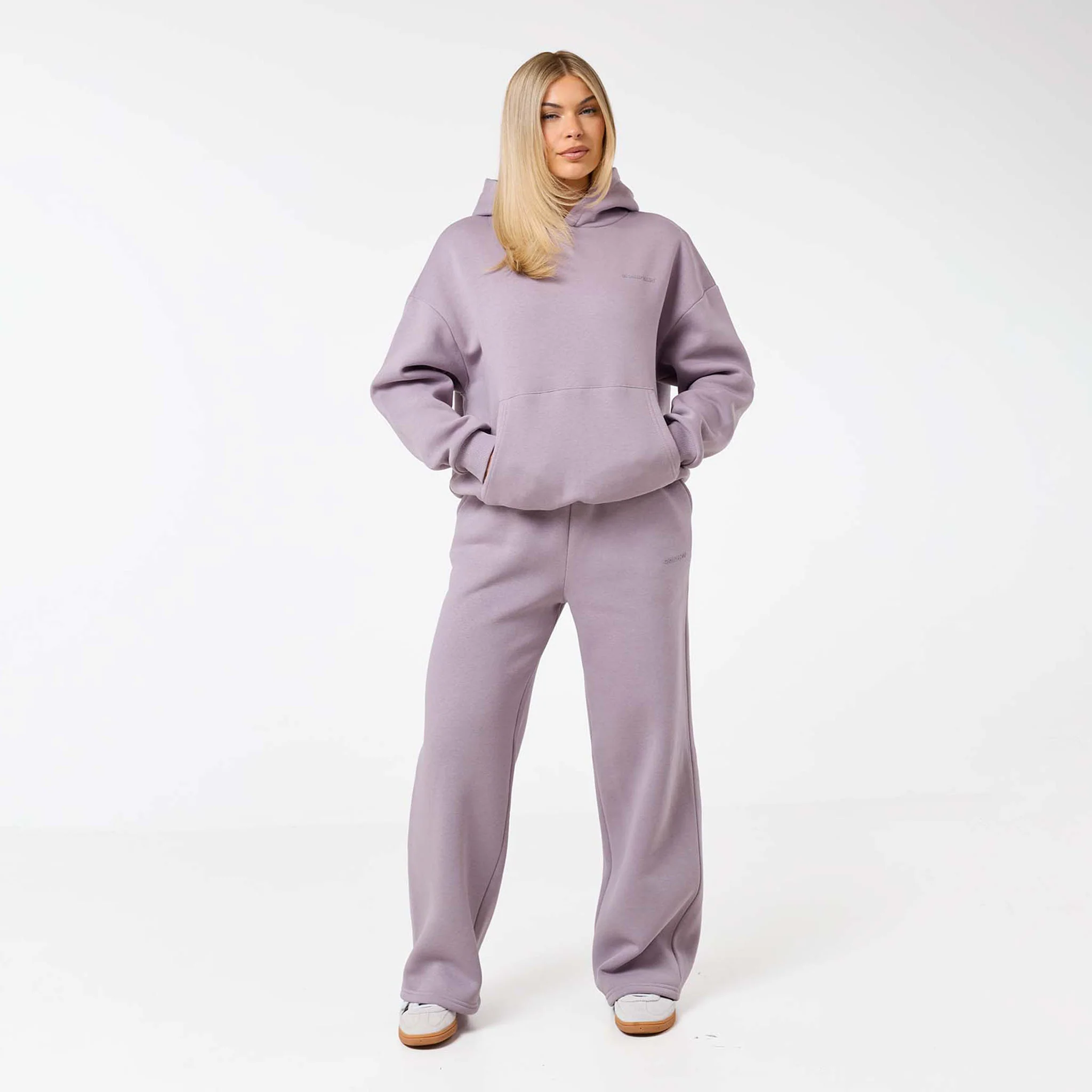 Tonal Core Logo Open Hem Jogger | Dusty Mauve - Image 2