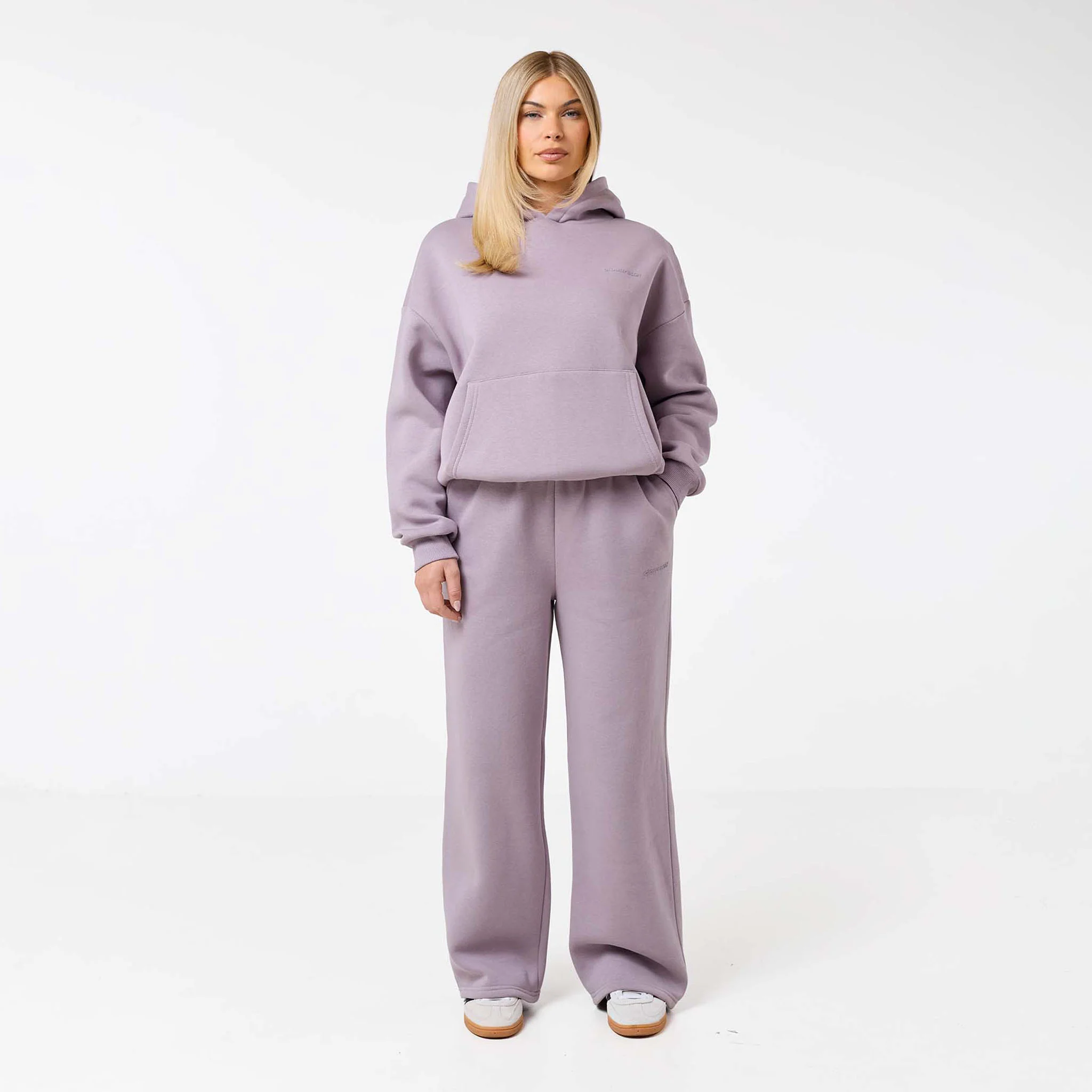 Tonal Core Logo Open Hem Jogger | Dusty Mauve - Image 6