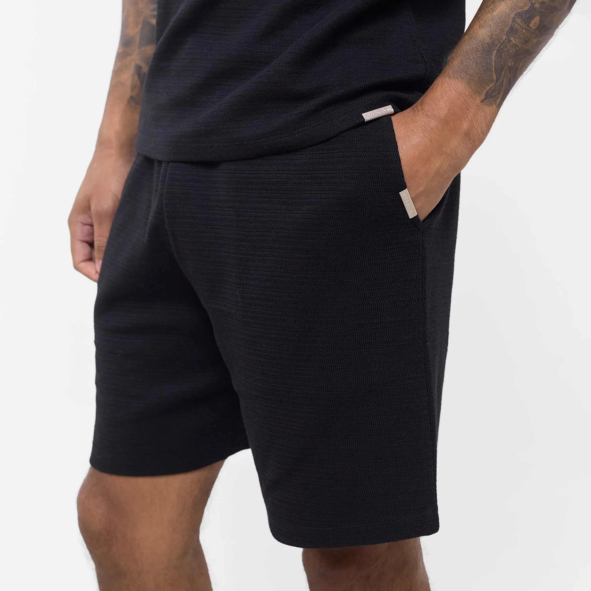 Tonal Knit Short | Black - Image 3
