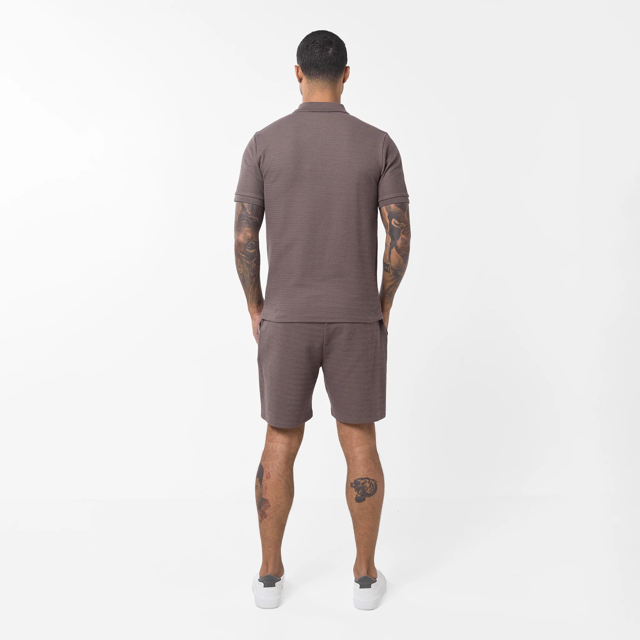 Tonal Knit Short | Brown - Image 6