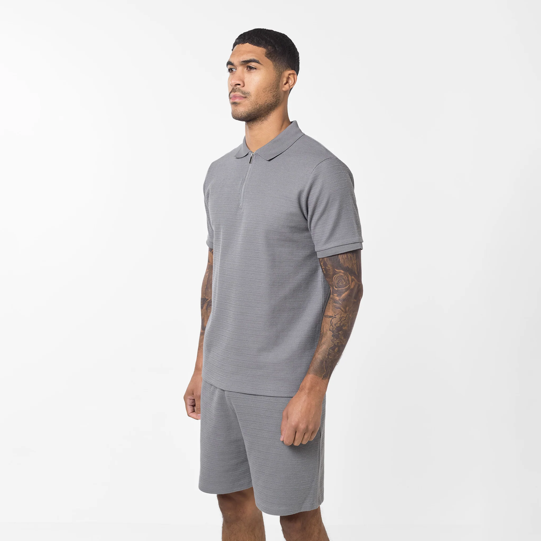 Tonal Knit Short | Grey - Image 5