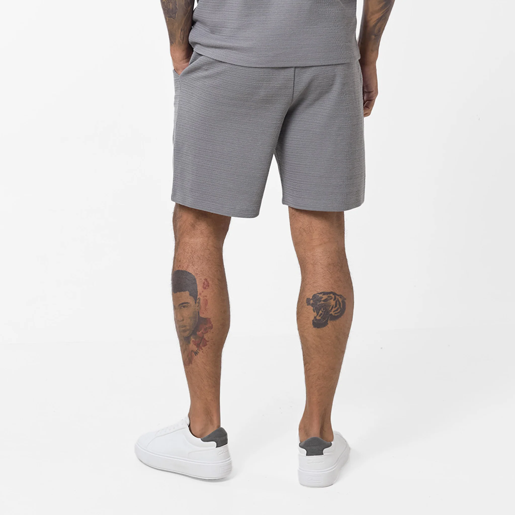 Tonal Knit Short | Grey - Image 6