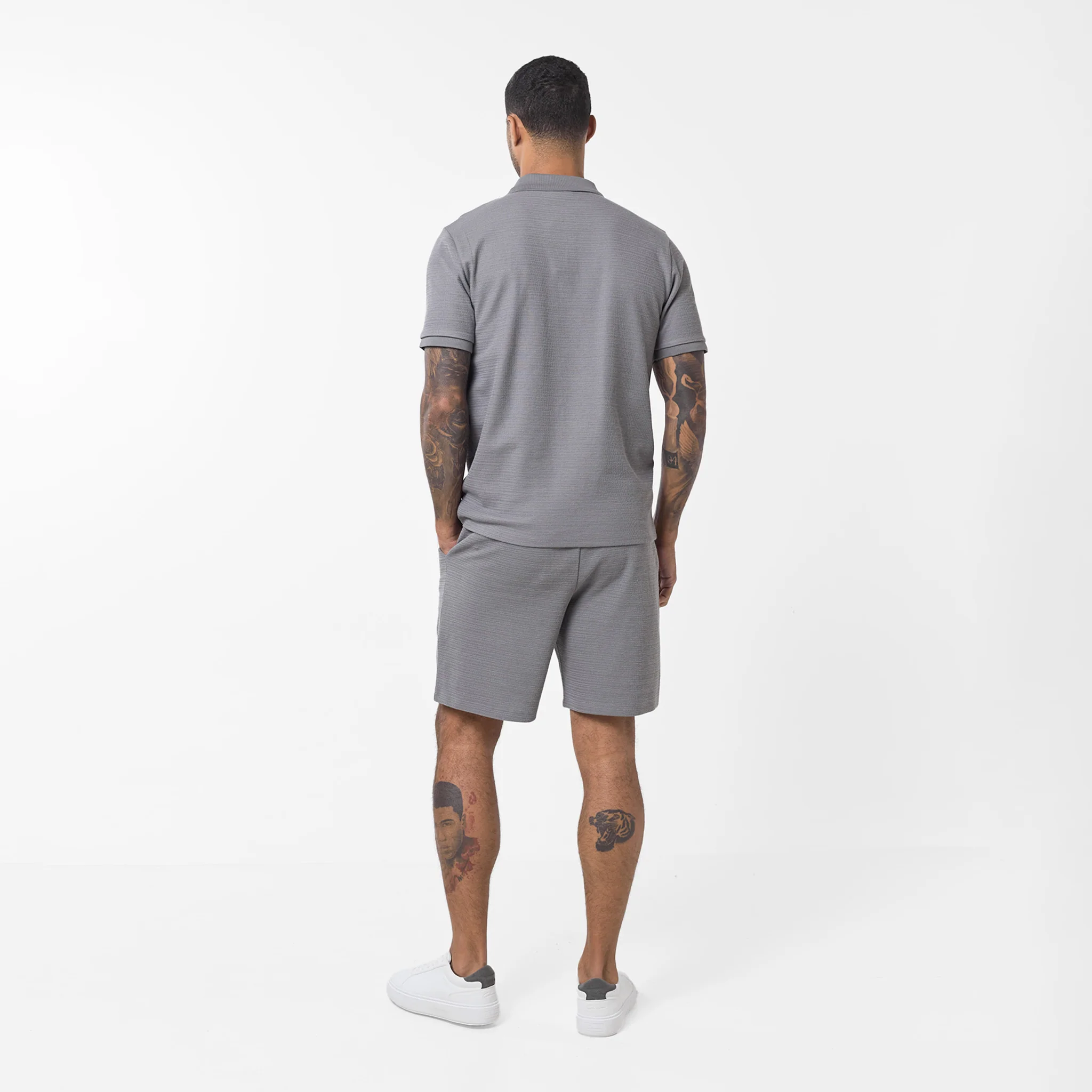 Tonal Knit Short | Grey - Image 7
