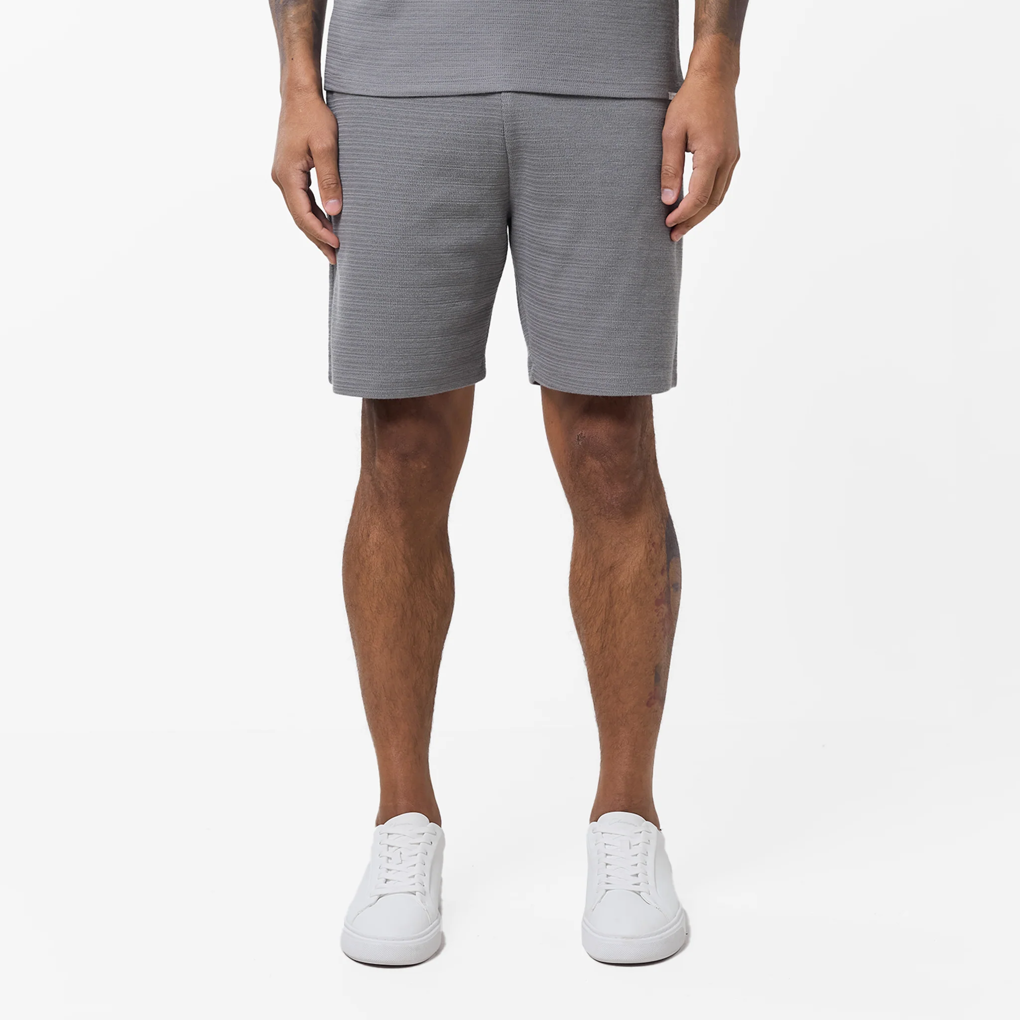 Tonal Knit Short | Grey - Image 8