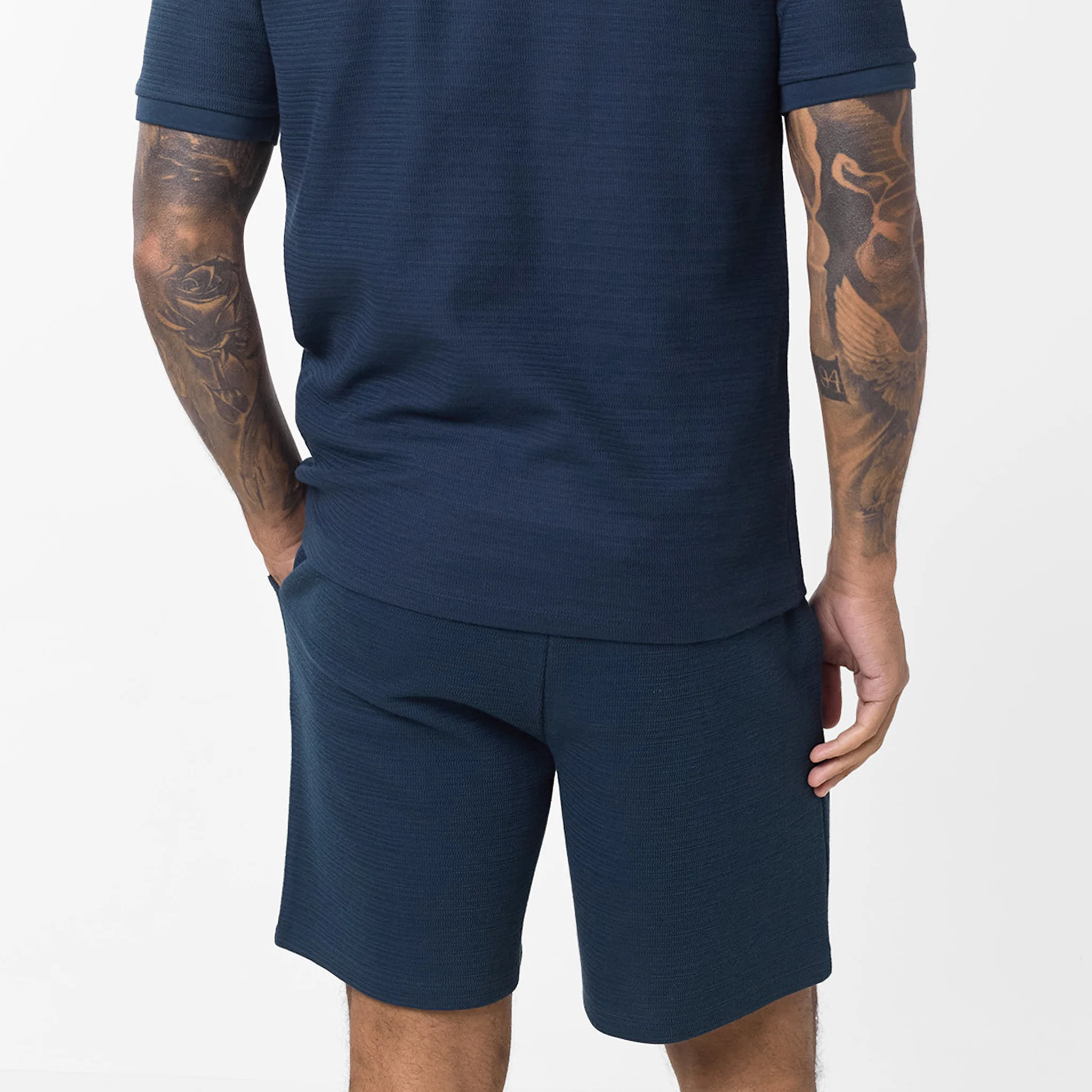 Tonal Knit Short | Navy - Image 6