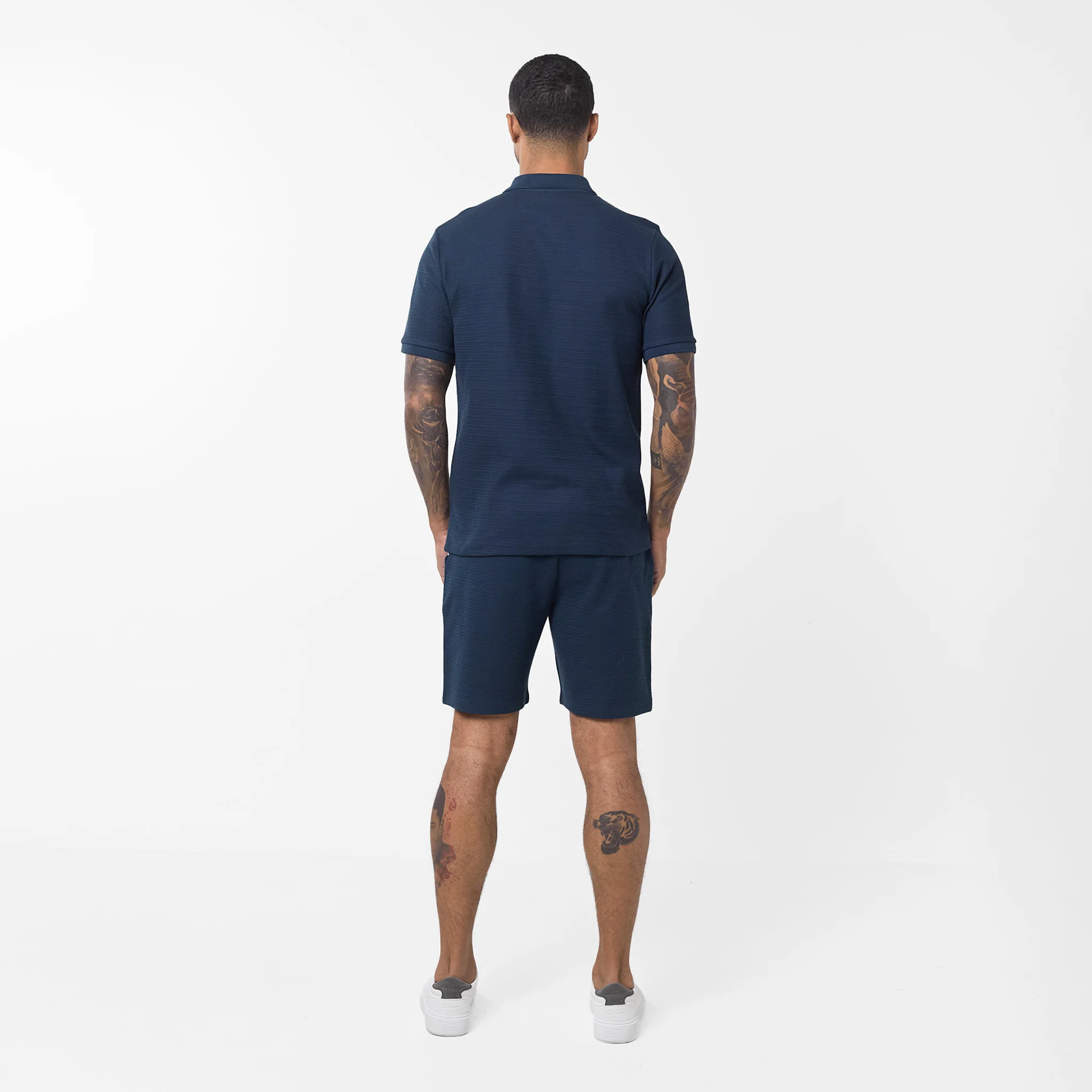Tonal Knit Short | Navy - Image 7
