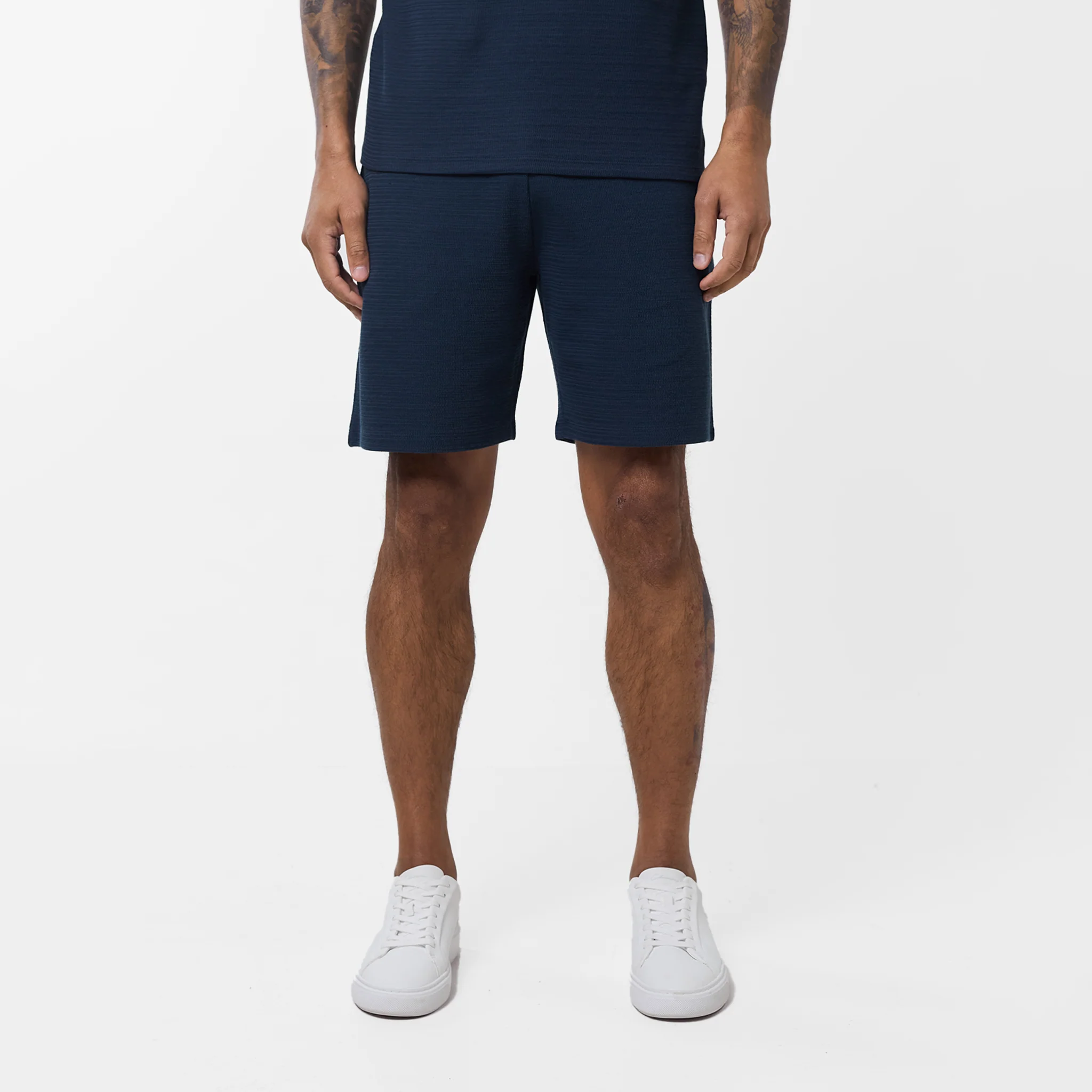 Tonal Knit Short | Navy - Image 8