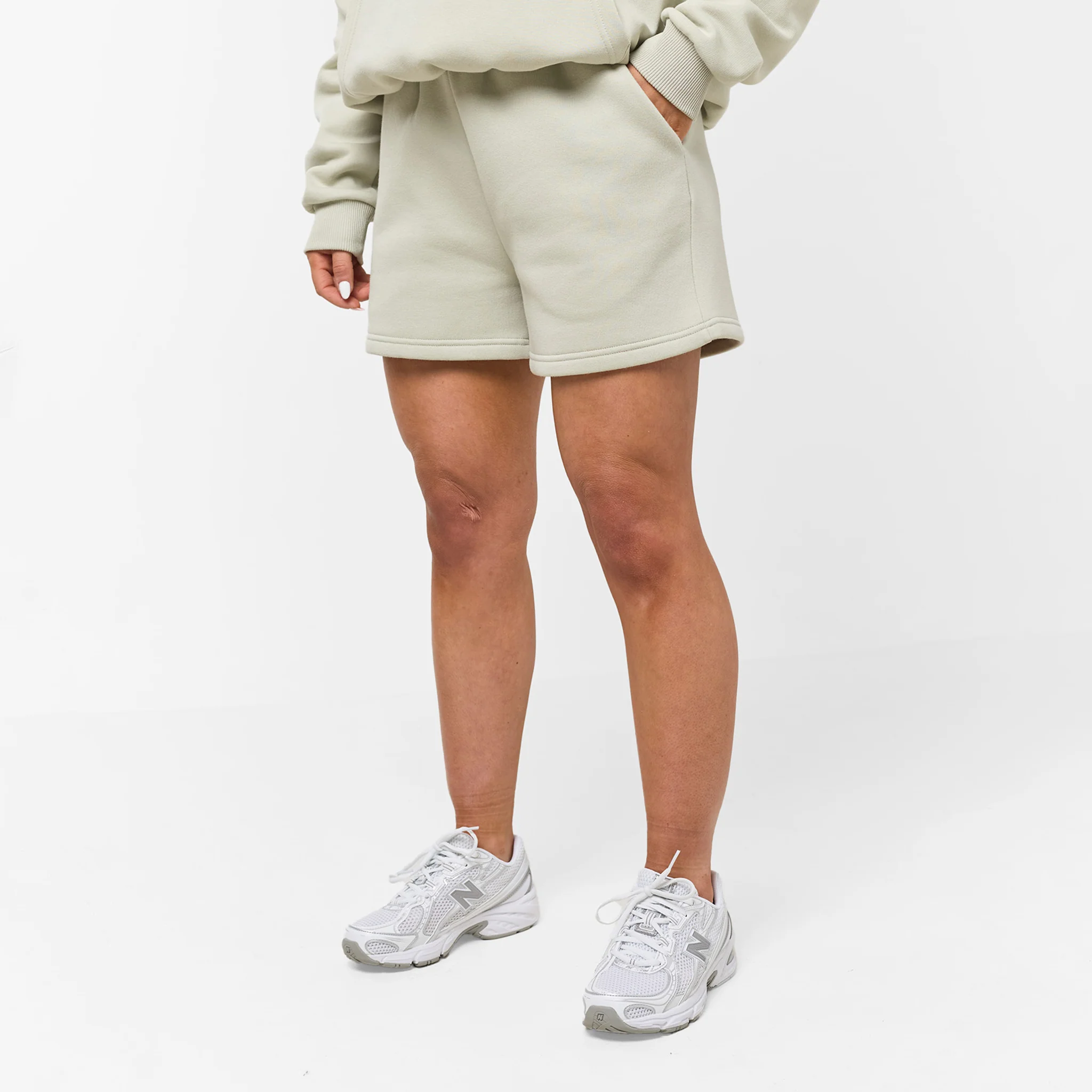 Tonal Script Hood Twinset | Pistachio - Image 4