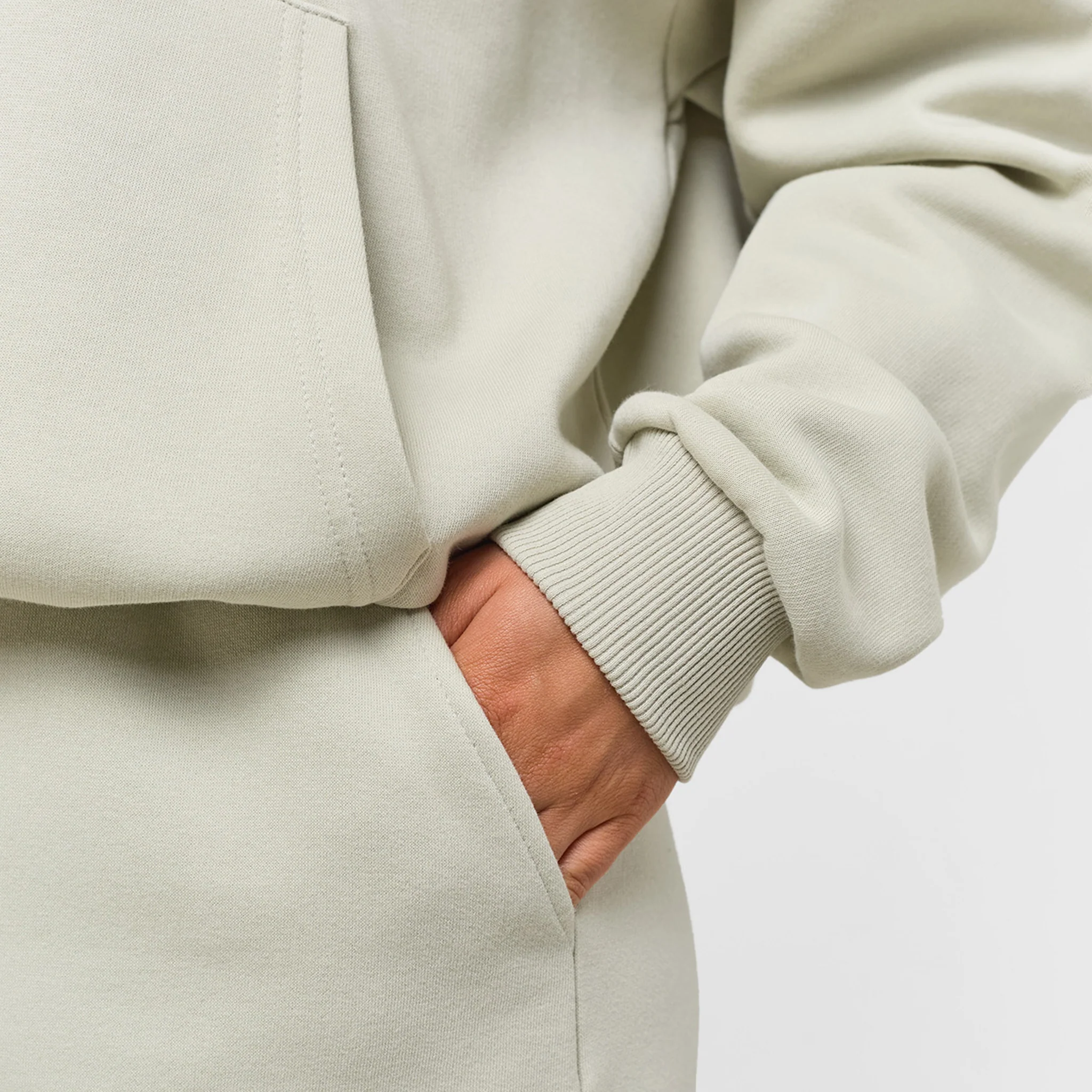 Tonal Script Hood Twinset | Pistachio - Image 5