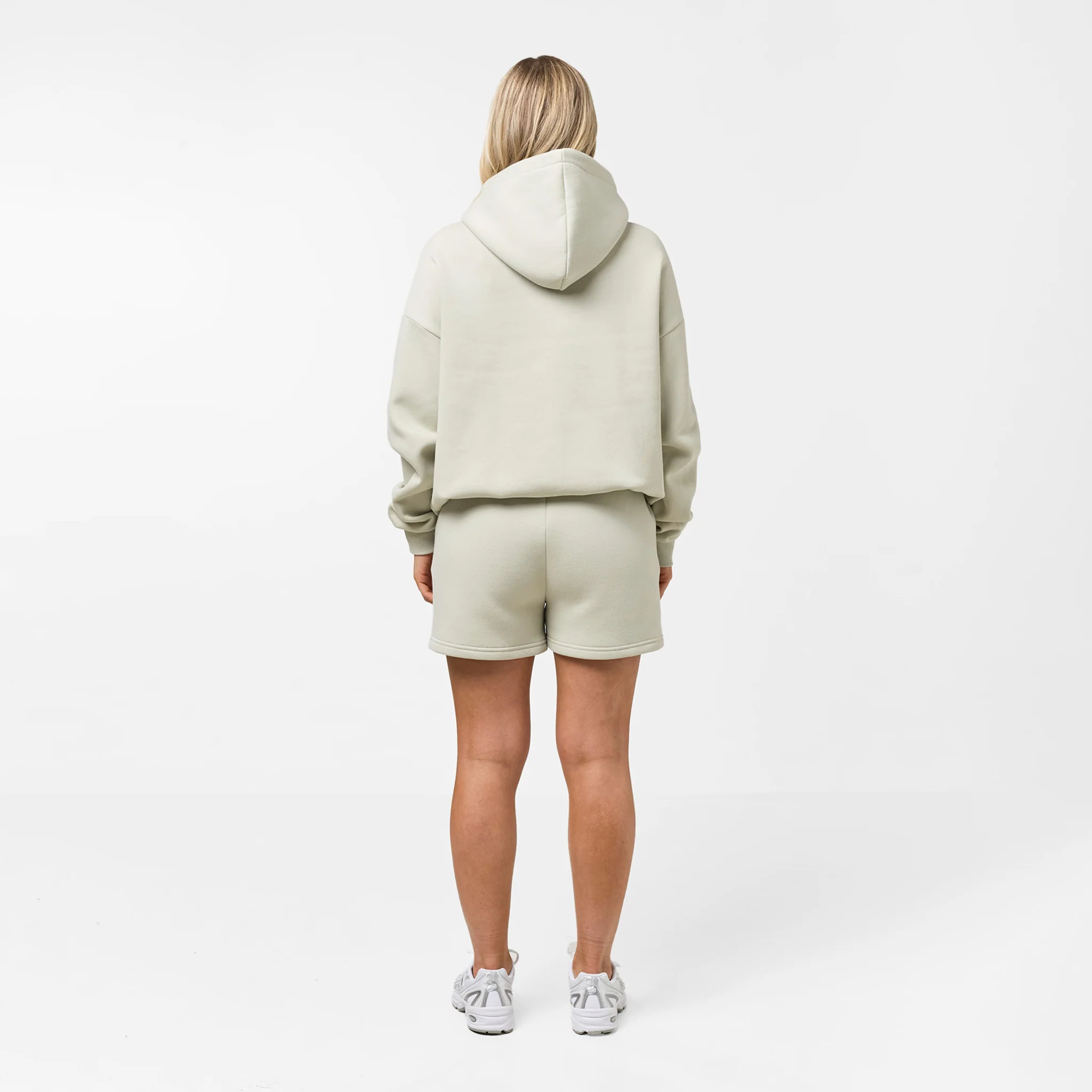 Tonal Script Hood Twinset | Pistachio - Image 7