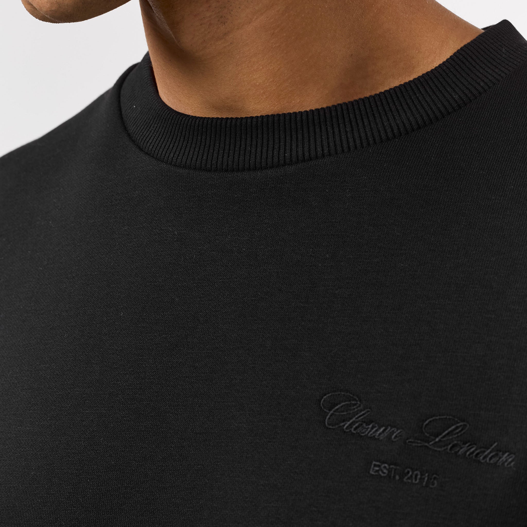 Tonal Signature Sweatshirt | Black - Image 3