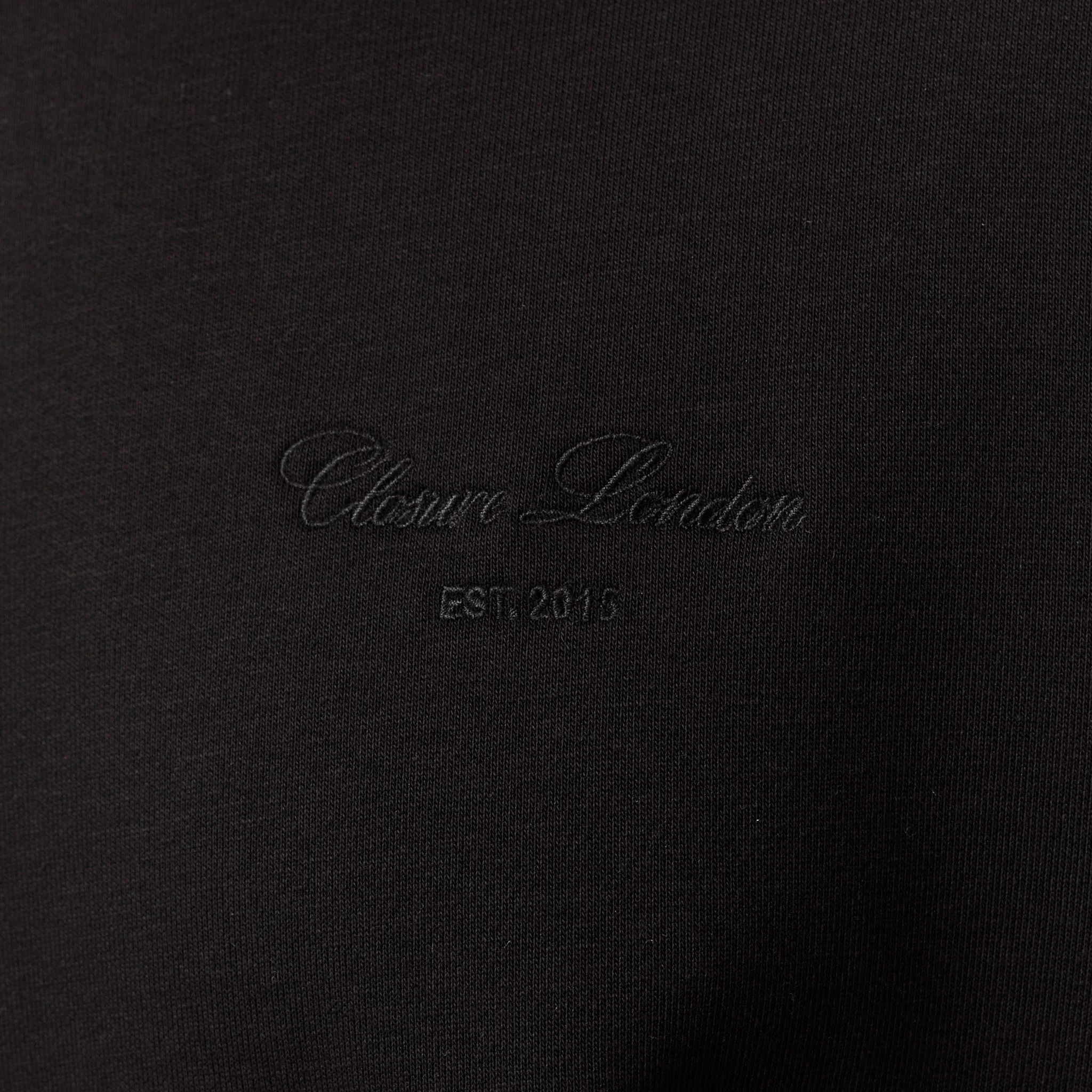 Tonal Signature Open Hem Tracksuit | Black - Image 4