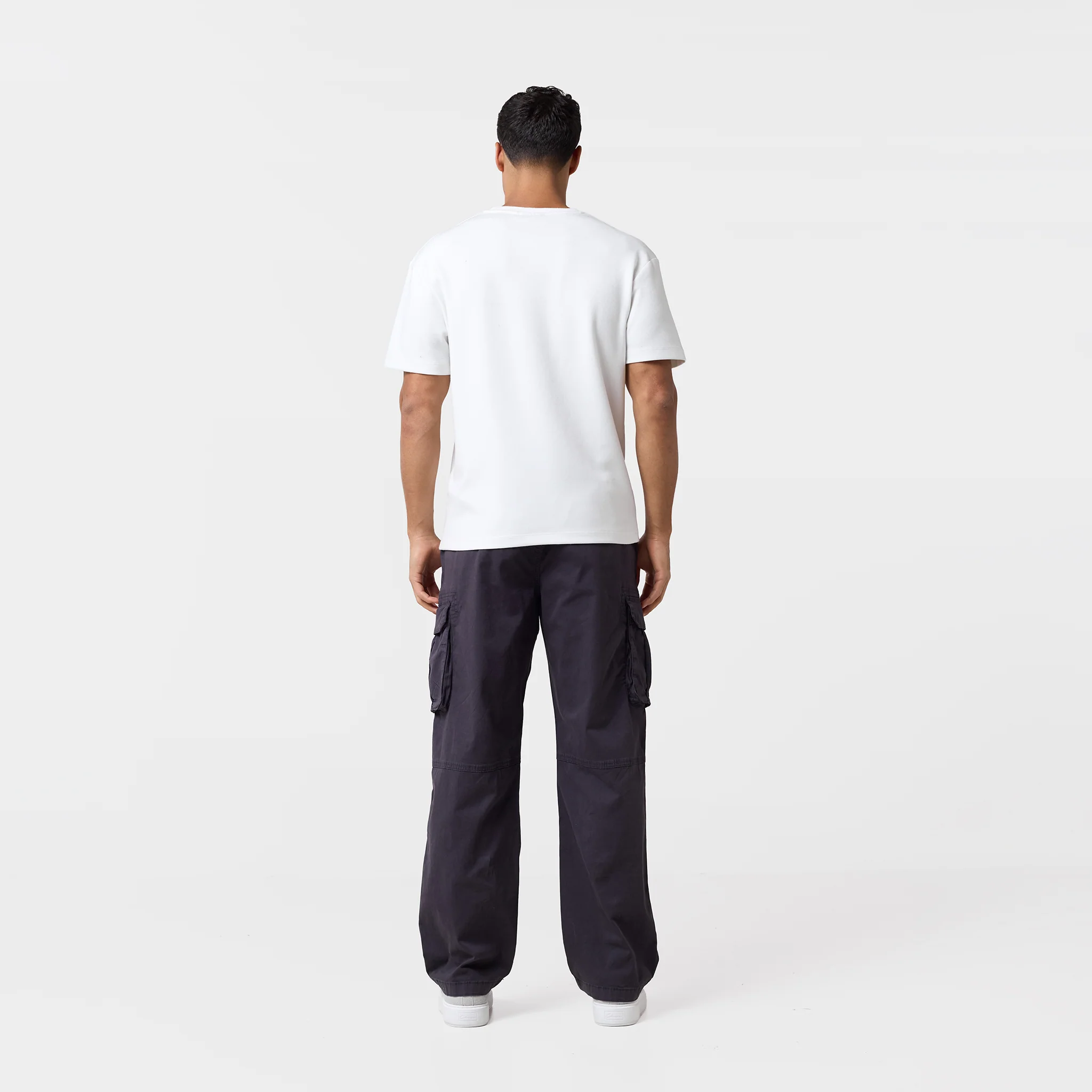 Twill Open Hem Cargo Pant | Charcoal - Image 7