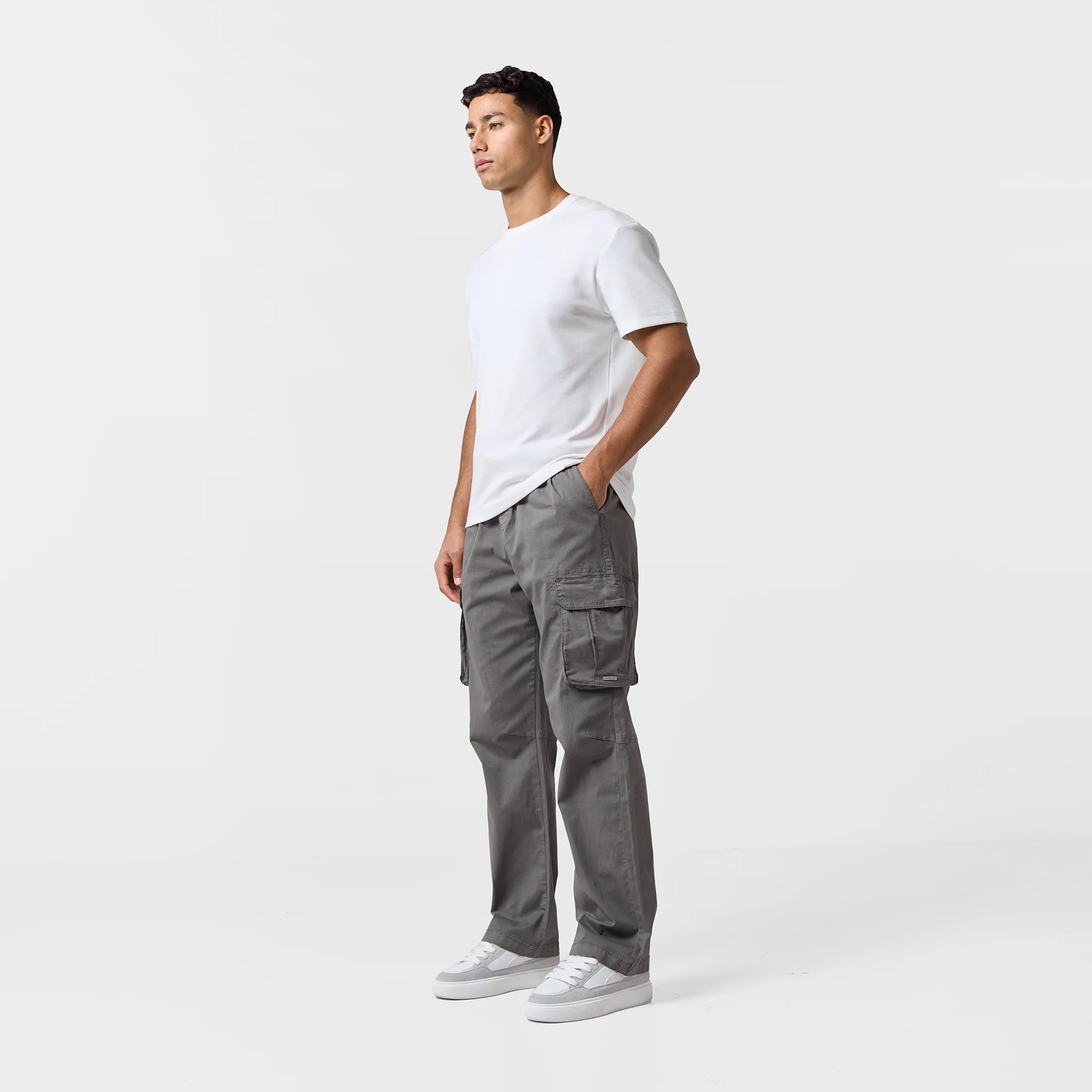 Twill Open Hem Cargo Pant | Olive - Image 2