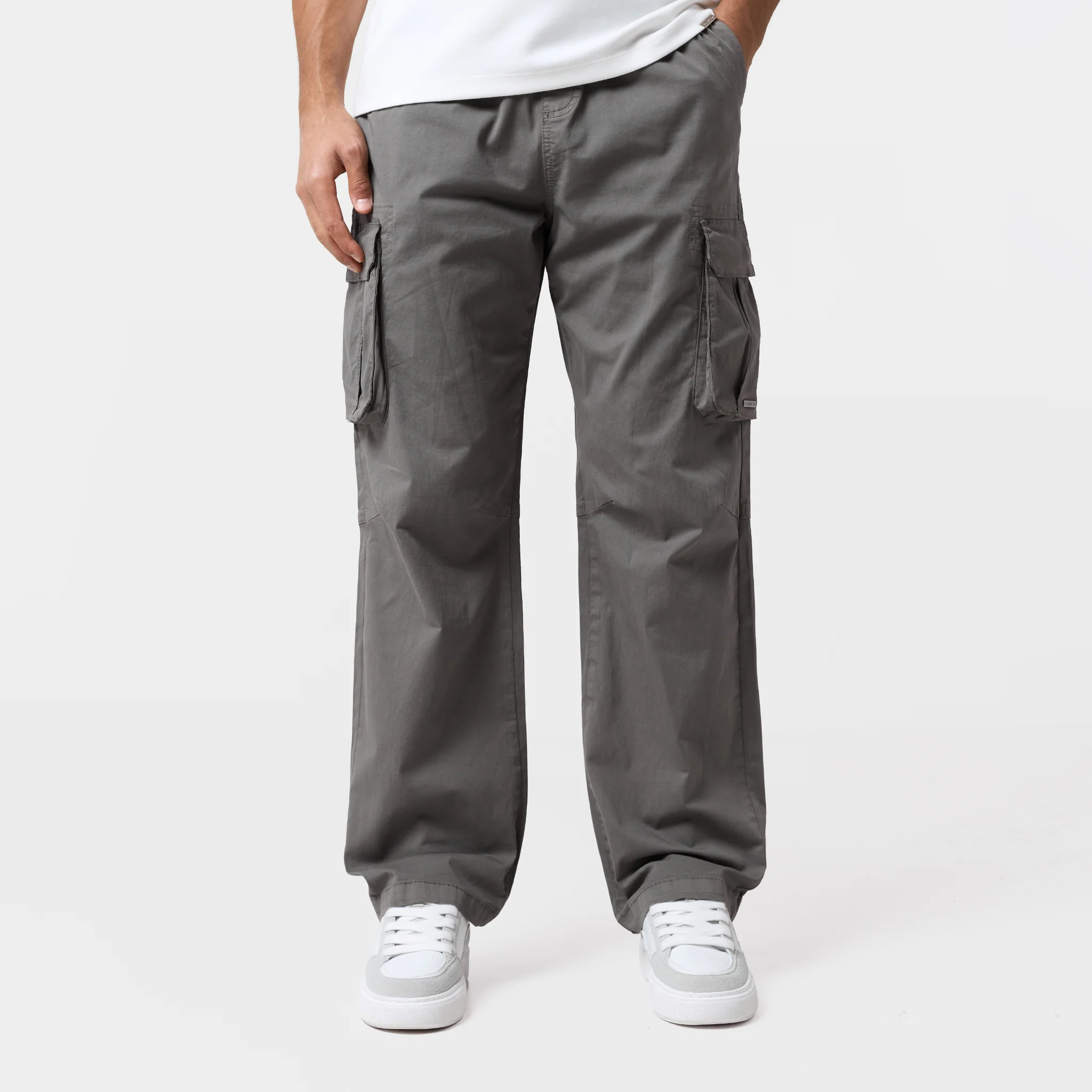 Twill Open Hem Cargo Pant | Olive - Image 3