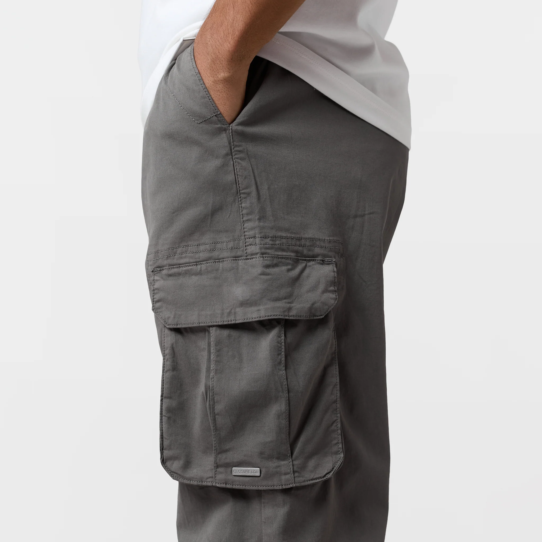 Twill Open Hem Cargo Pant | Olive - Image 4