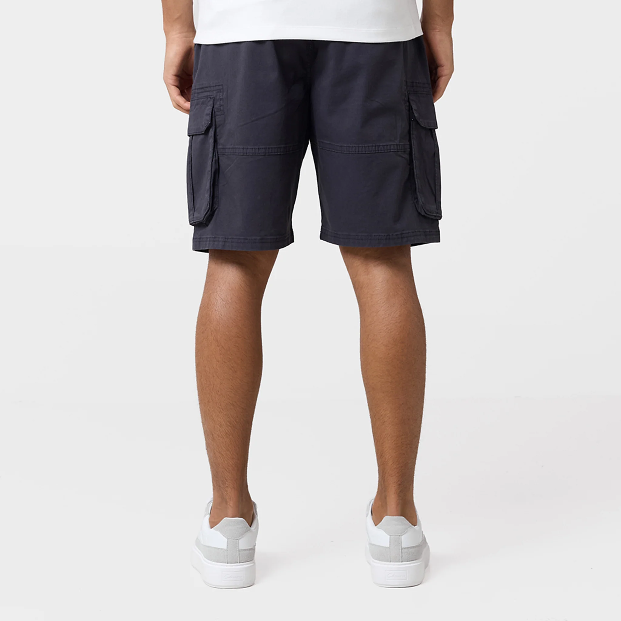 Twill Relaxed Cargo Short | Charcoal - Image 6