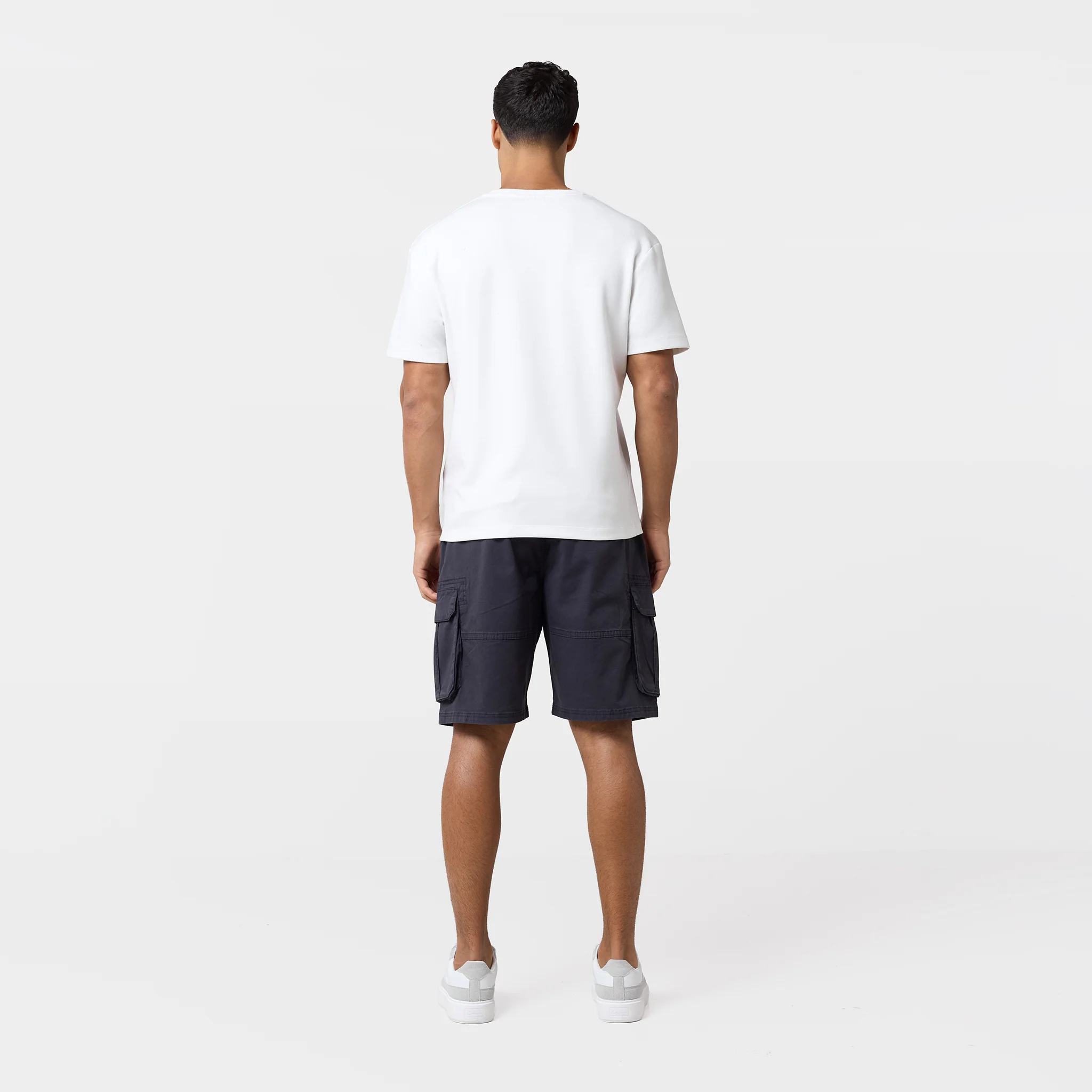 Twill Relaxed Cargo Short | Charcoal - Image 7