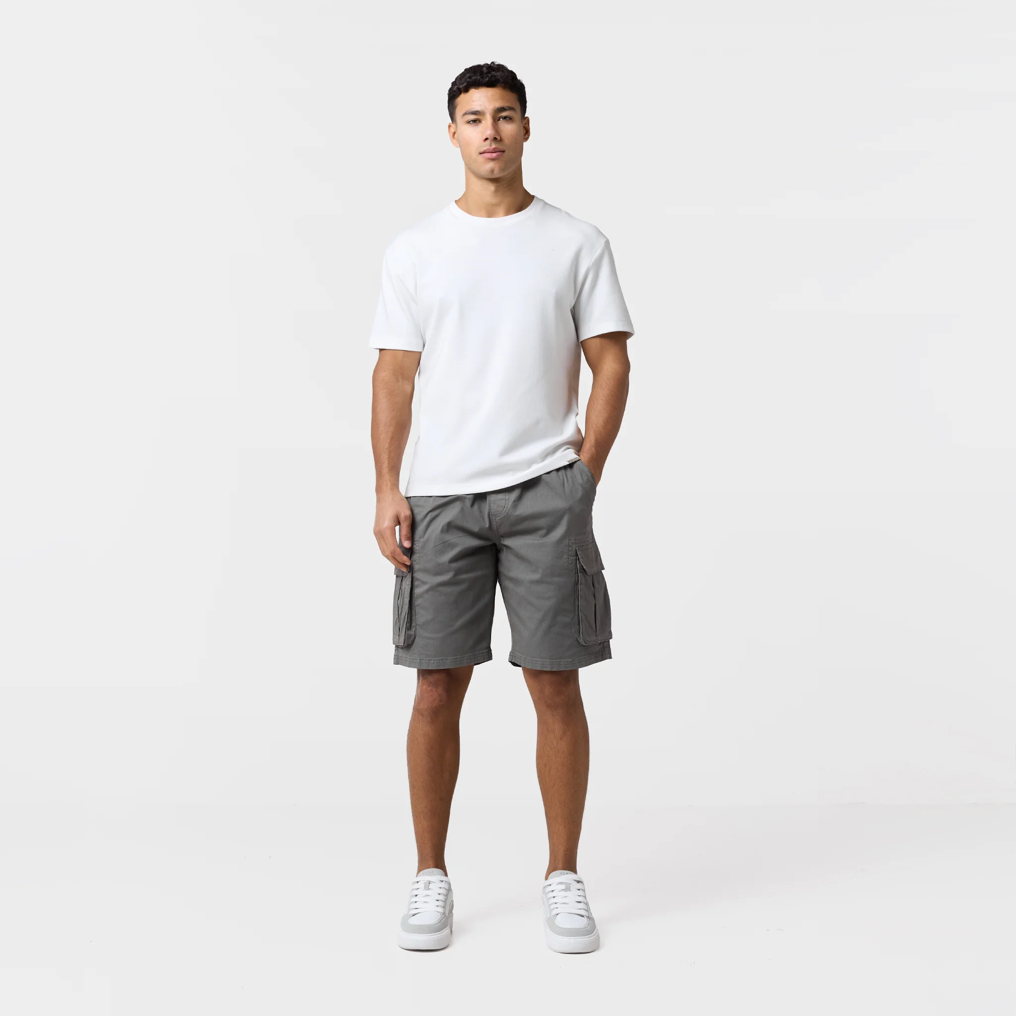 Twill Relaxed Cargo Short | Olive - Image 2